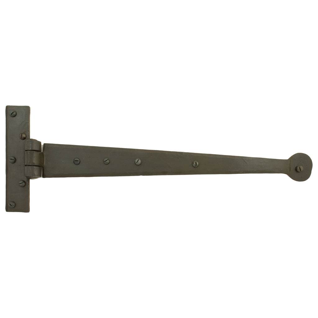 Beeswax 15" Penny End T Hinge (pair) | From The Anvil-T Hinges-Yester Home