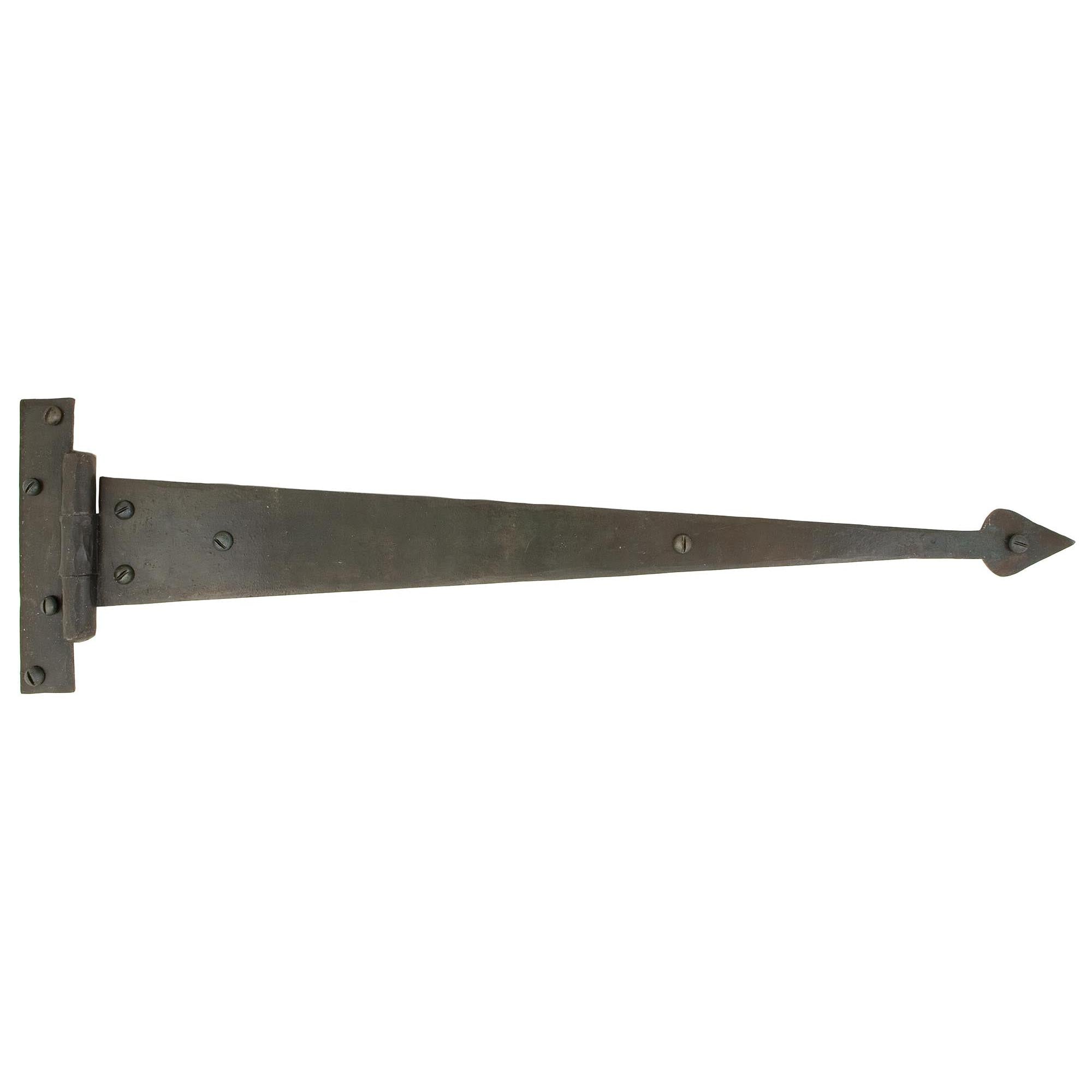 Beeswax 18" Arrow Head T Hinge (pair) | From The Anvil - T Hinges - From The Anvil - Yester Home