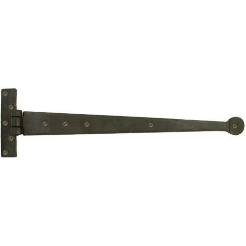 Beeswax 18" Penny End T Hinge (pair) | From The Anvil-T Hinges-Yester Home