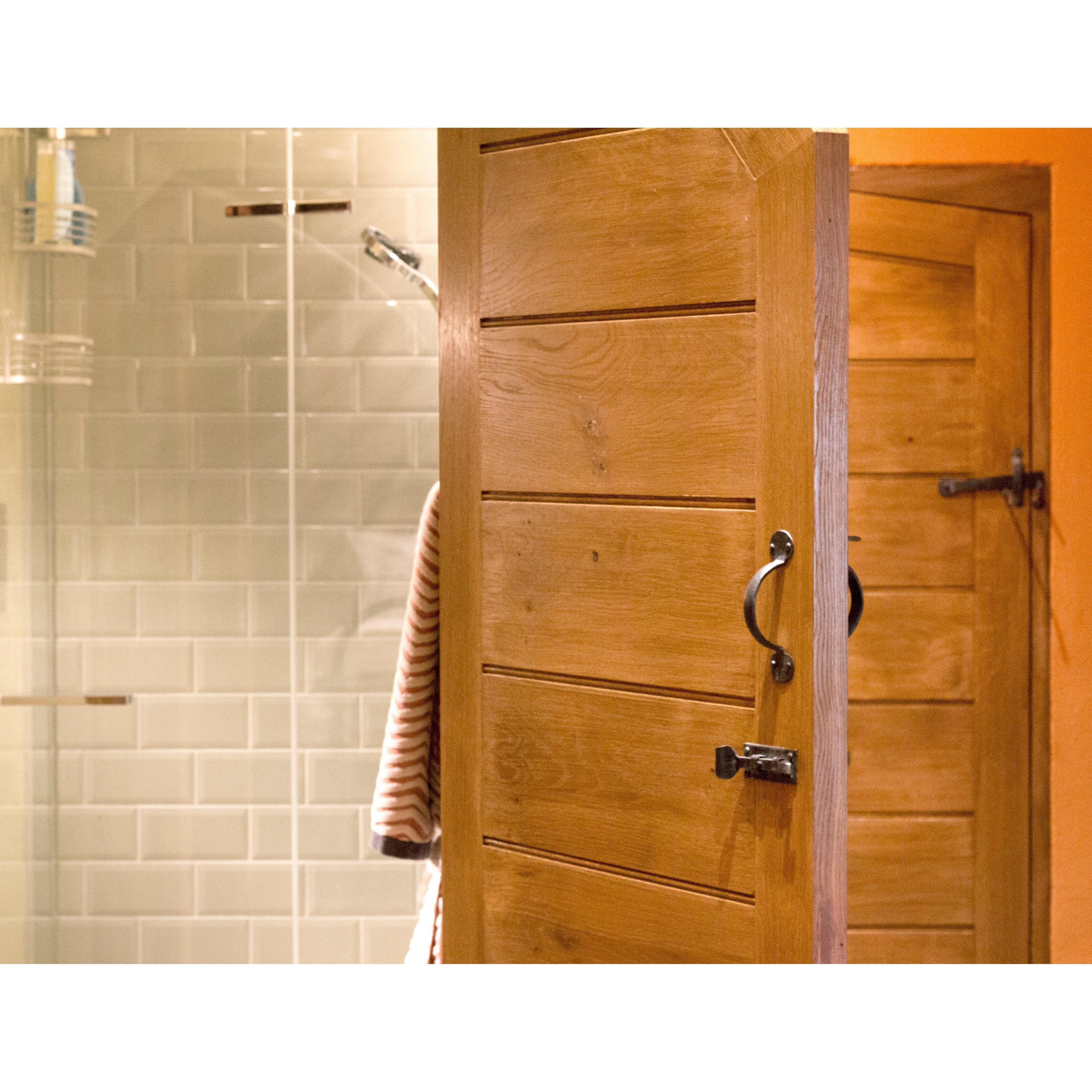 Beeswax 4" Straight Door Bolt | From The Anvil-Bolts-Yester Home