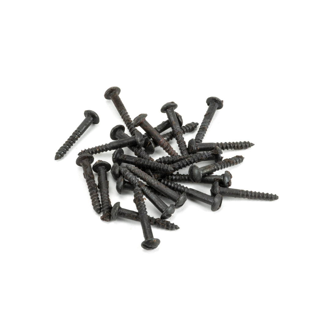Beeswax 4 x 3/4'' Round Head Screws (25) | From The Anvil-Screws & Bolts-Yester Home