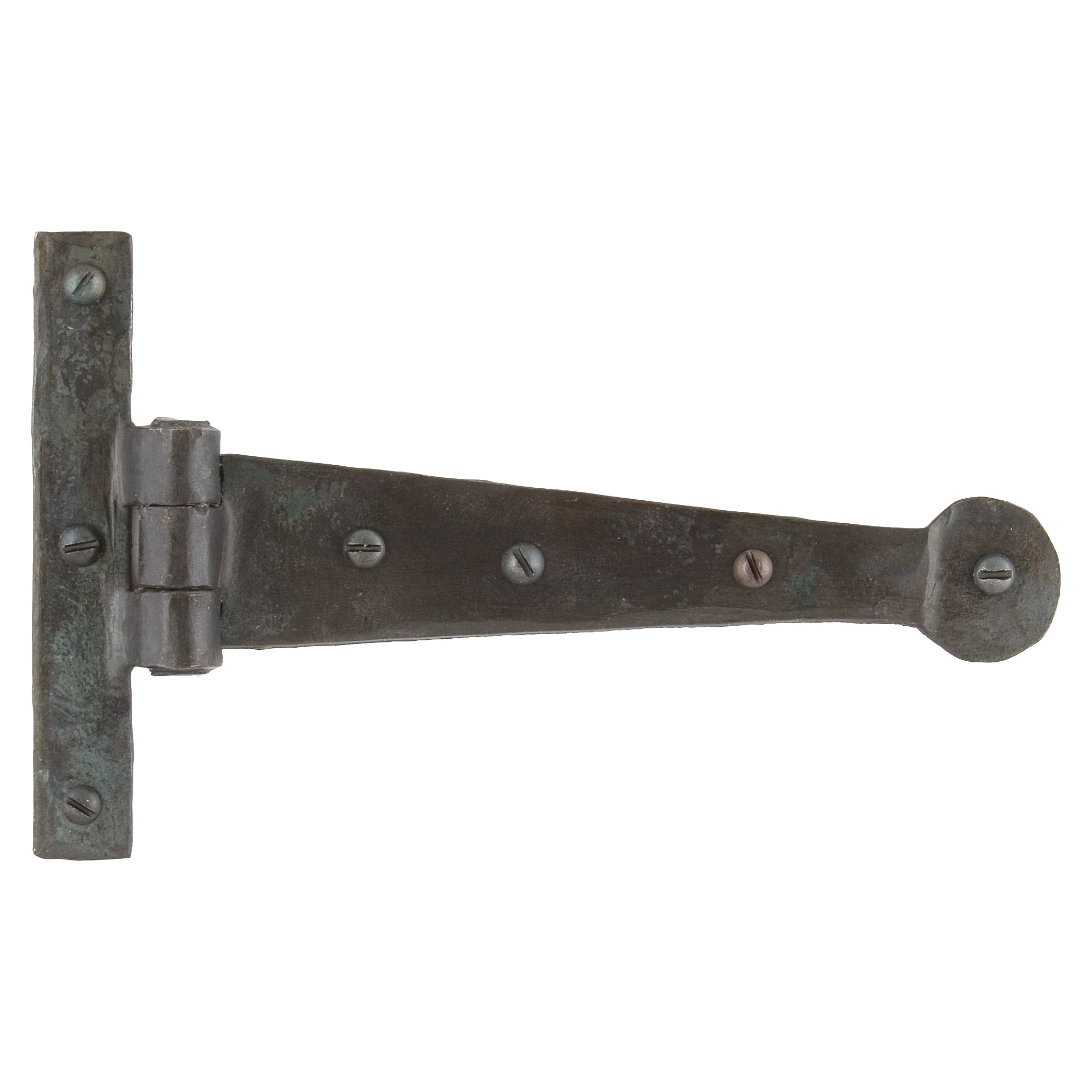 Beeswax 6" Penny End T Hinge (pair) | From The Anvil-T Hinges-Yester Home