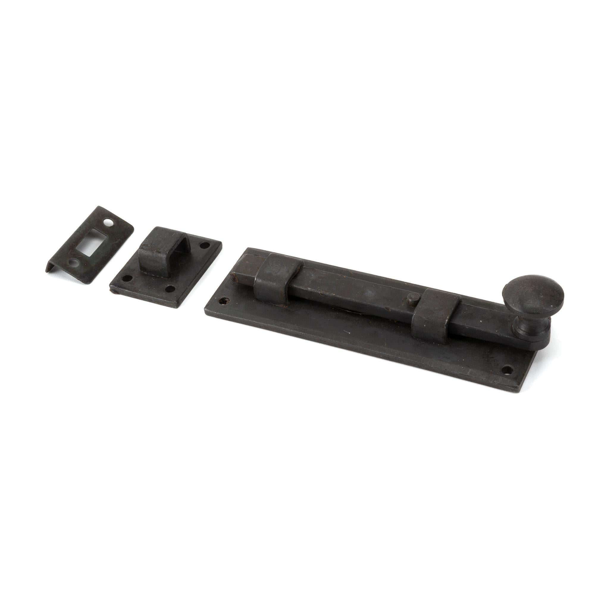 Beeswax 6" Straight Knob Bolt | From The Anvil - Bolts - From The Anvil - Yester Home