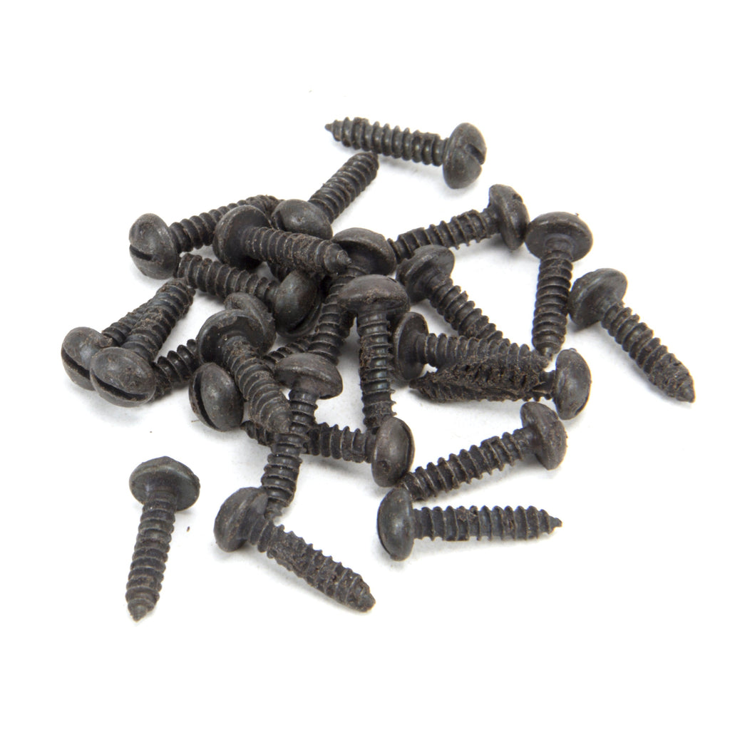Beeswax 8 x 3/4" Round Head Screws (25) | From The Anvil-Screws & Bolts-Yester Home