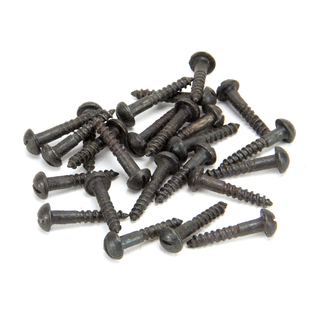 Beeswax 8x1" Round Head Screws (25) | From The Anvil-Screws & Bolts-Yester Home