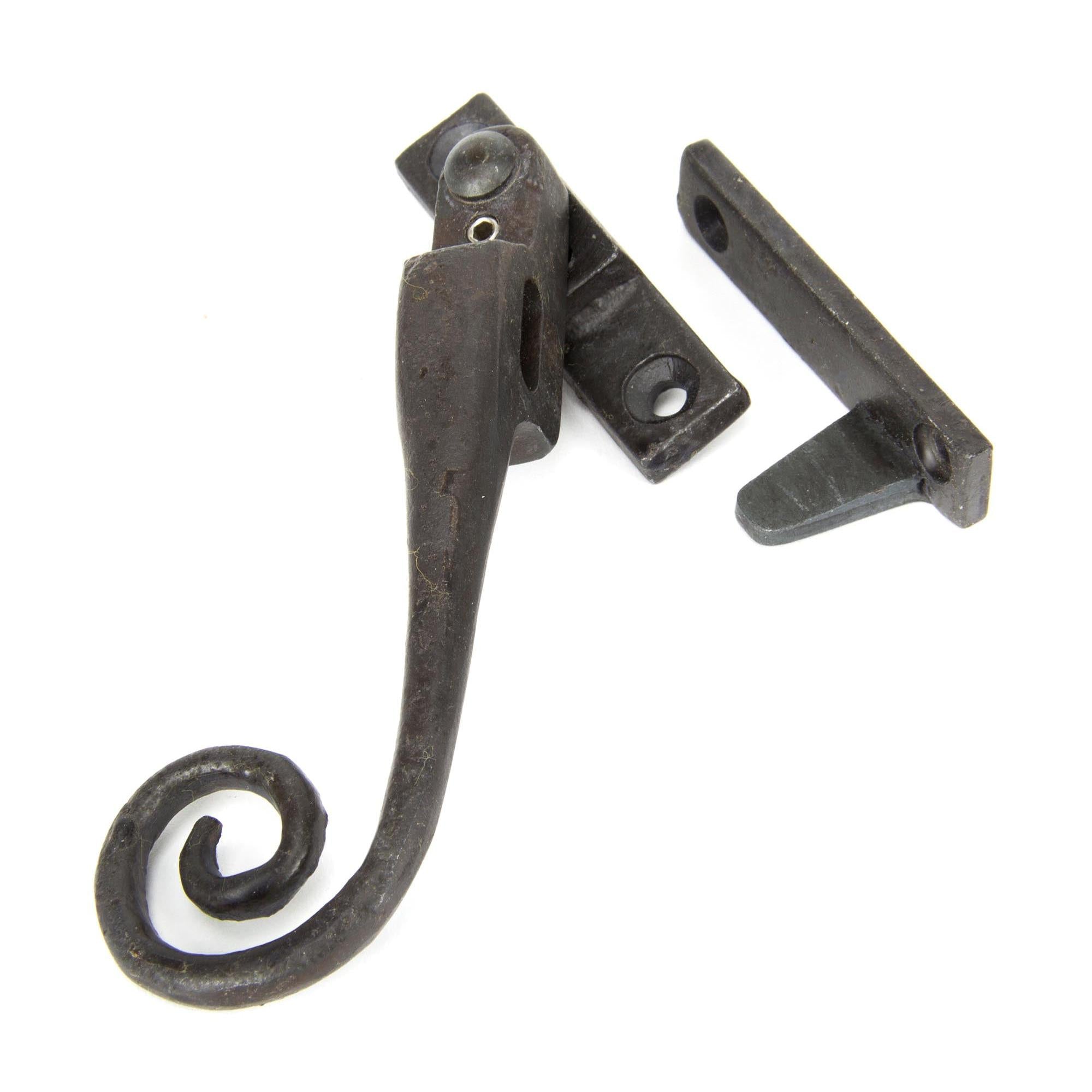 Beeswax LH Locking Night-vent Monkeytail Fastener | From The Anvil - Night-Vent Fasteners - From The Anvil - Yester Home
