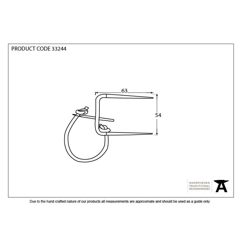 Beeswax Locking Staple Pin | From The Anvil-Staple Pins & Plates-Yester Home
