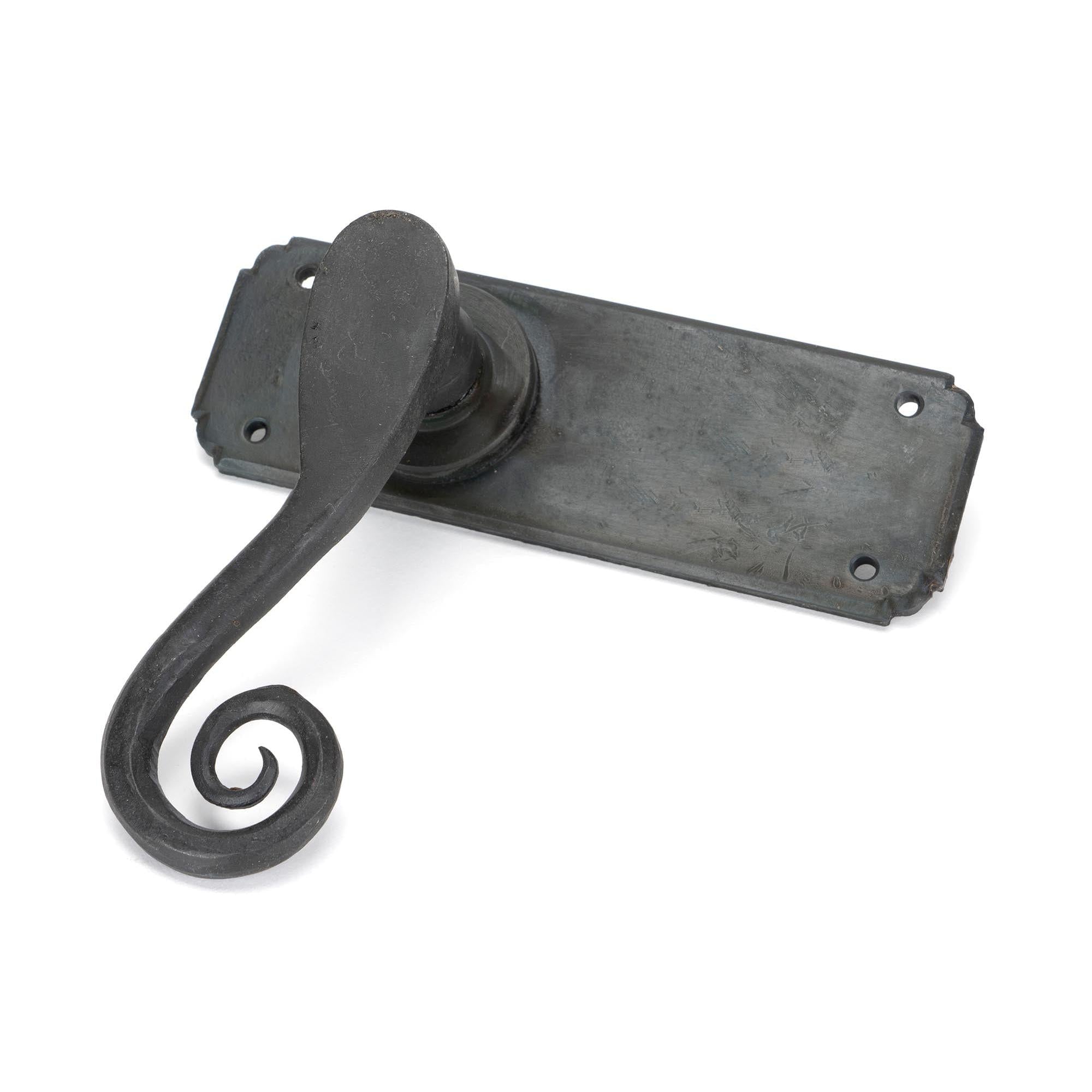 Beeswax Monkeytail Lever Latch Set | From The Anvil - Lever Latch - From The Anvil - Yester Home