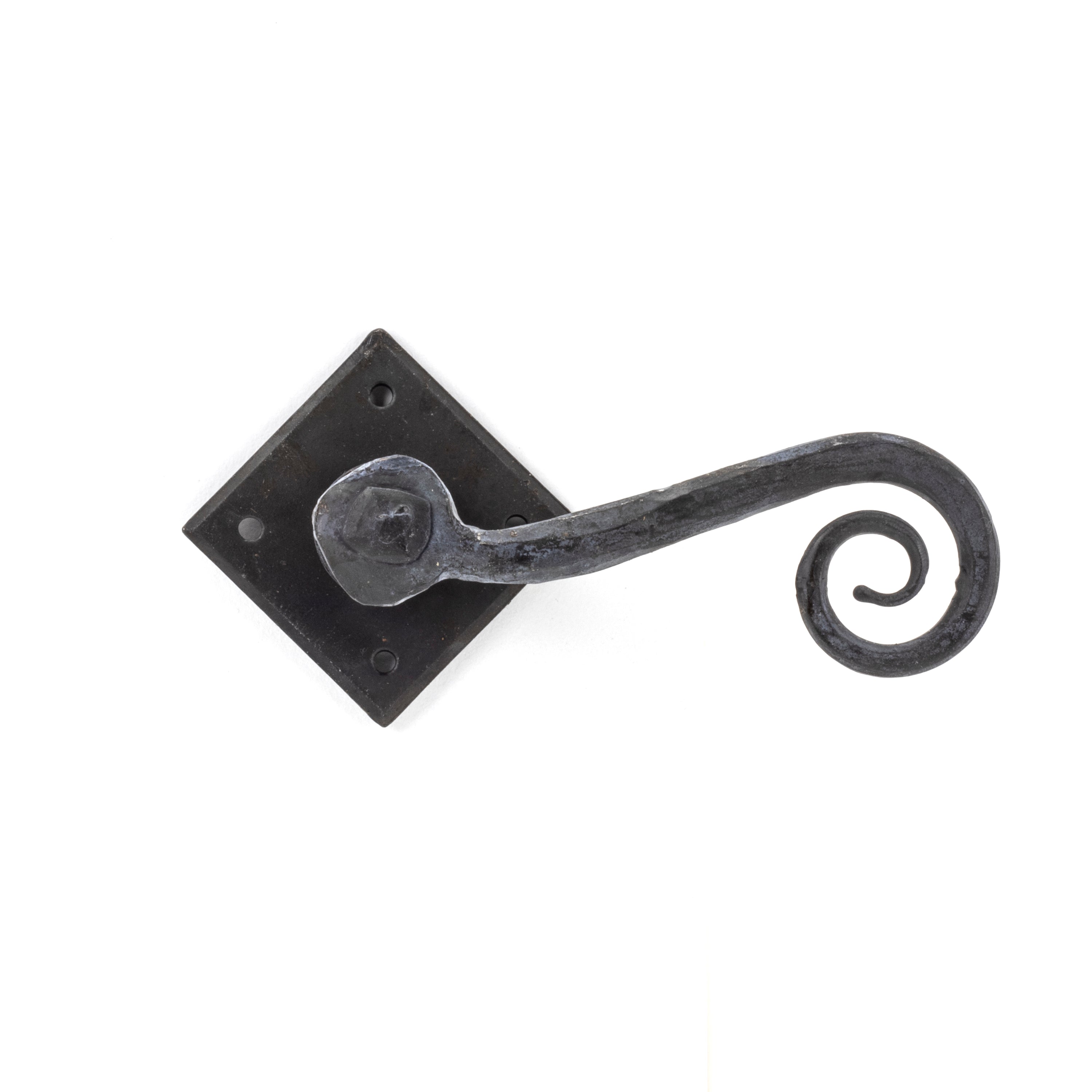 Beeswax Monkeytail Lever on Rose Set (Diamond) | From The Anvil-Lever on Rose-Yester Home