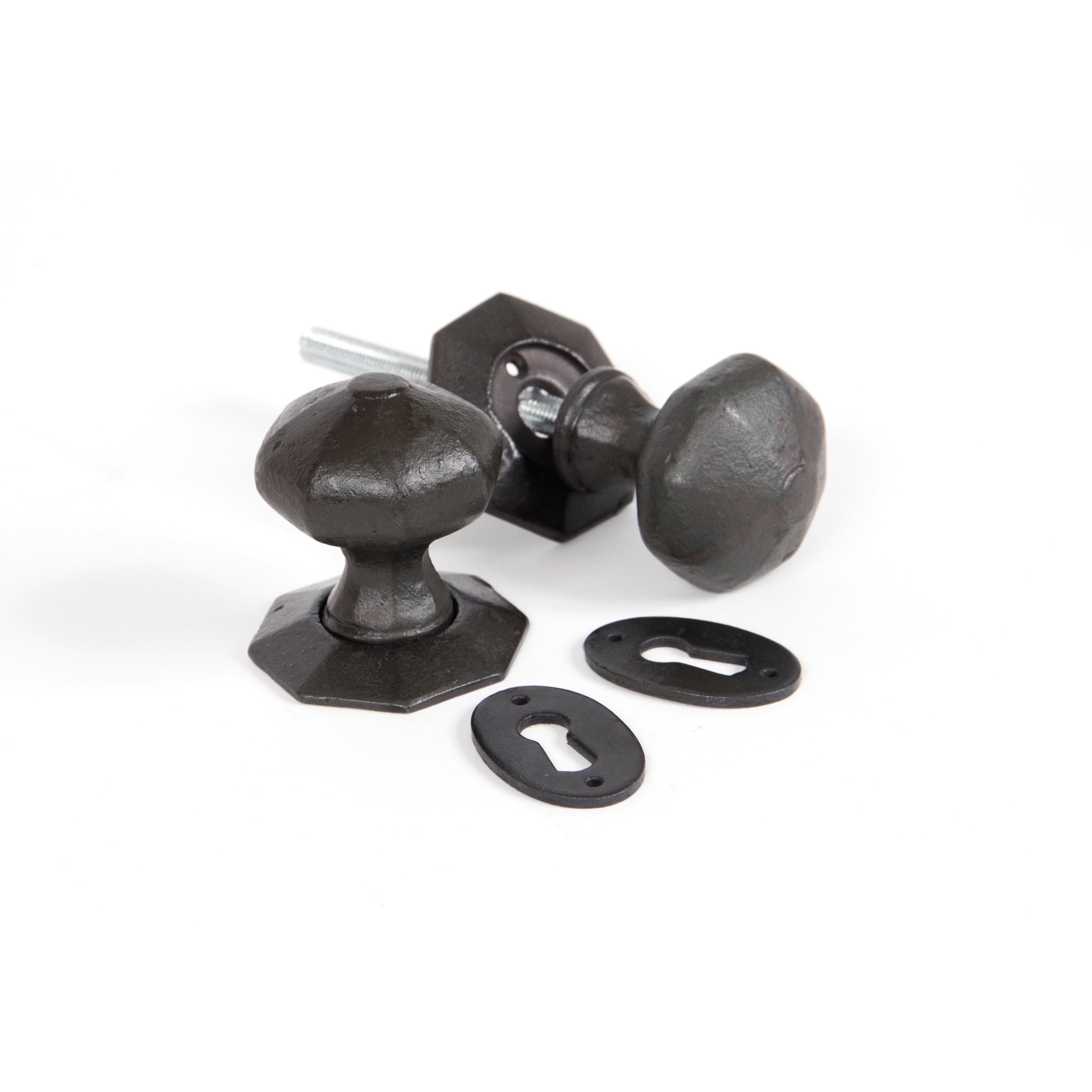 Beeswax Octagonal Mortice/Rim Knob Set | From The Anvil-Mortice Knobs-Yester Home