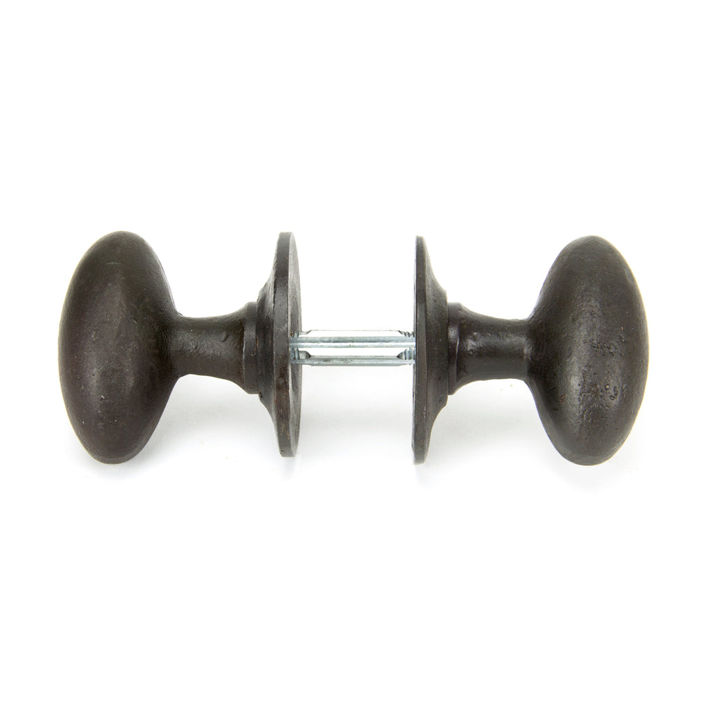Beeswax Oval Mortice/Rim Knob Set | From The Anvil-Mortice Knobs-Yester Home