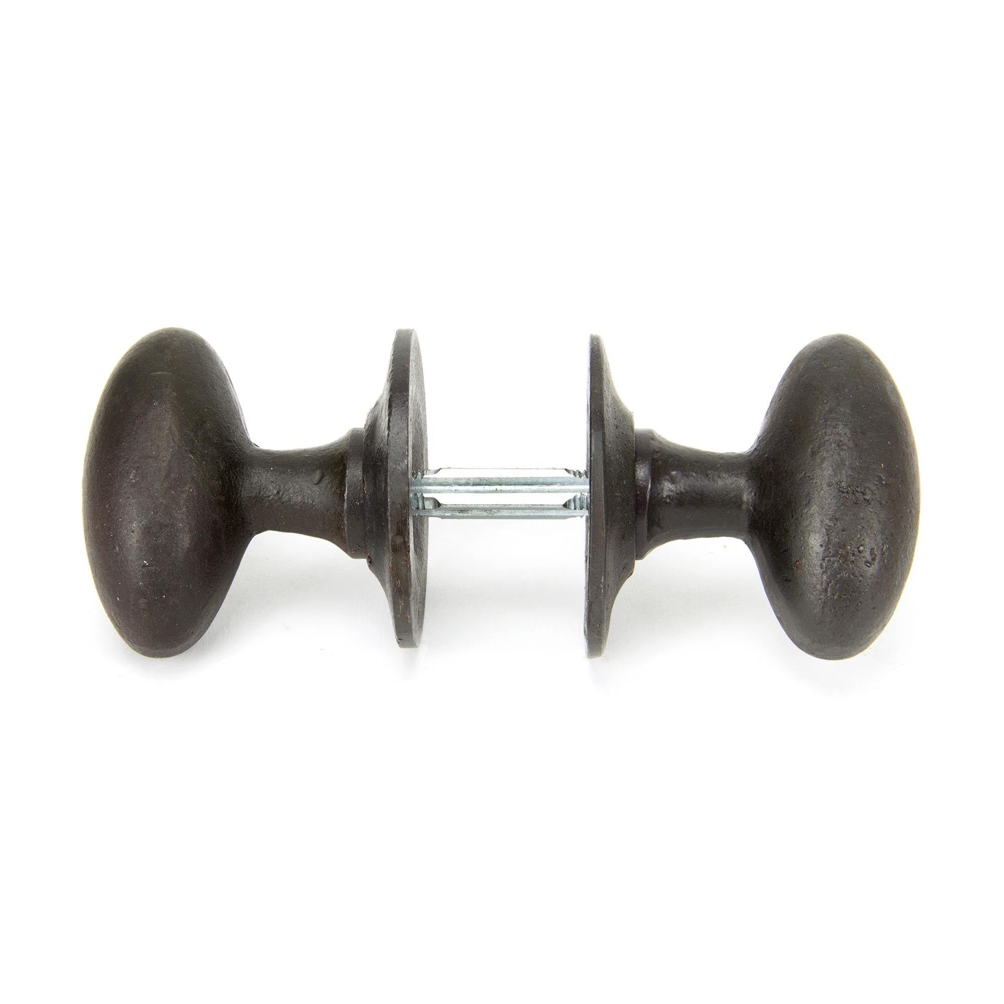 Beeswax Oval Mortice/Rim Knob Set | From The Anvil - Mortice Knobs - From The Anvil - Yester Home