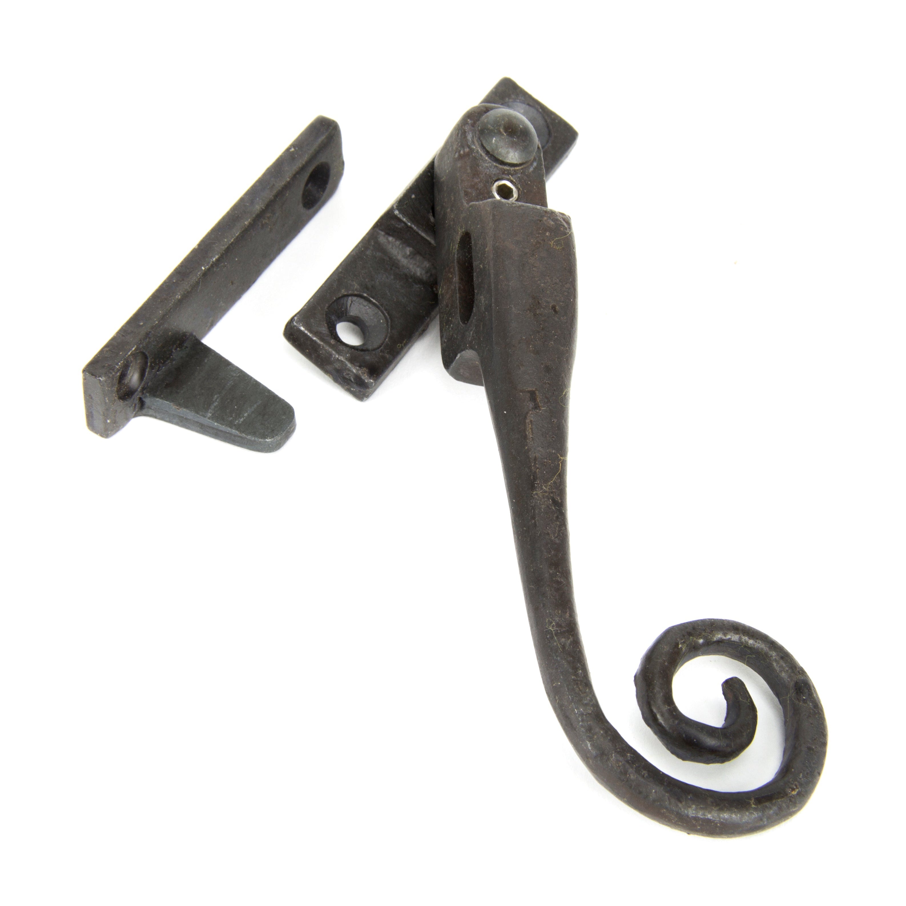 Beeswax RH Locking Night-vent Monkeytail Fastener | From The Anvil-Night-Vent Fasteners-Yester Home