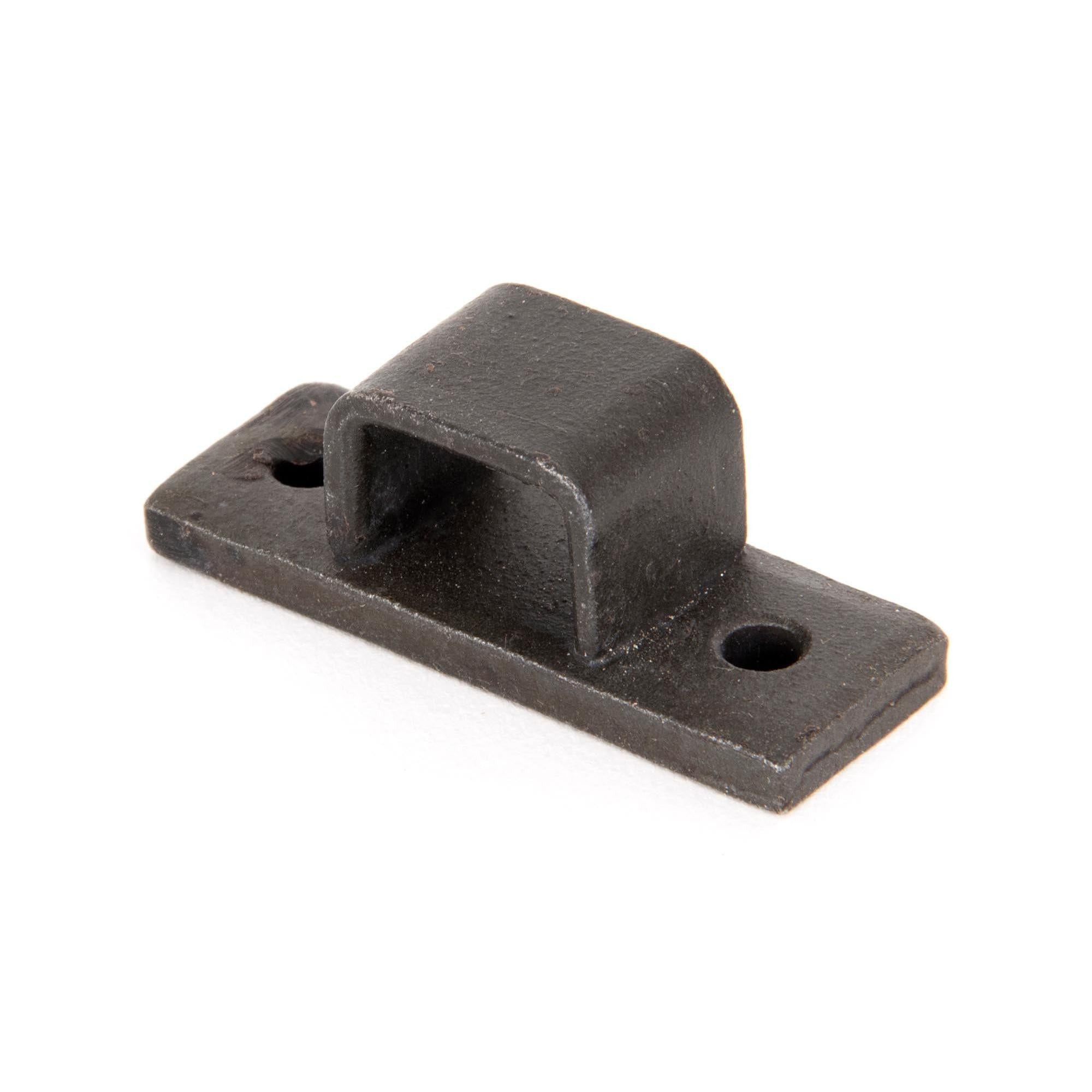 Beeswax Receiver Bridge for 6" Straight Door Bolt | From The Anvil - Bolt Accessories - From The Anvil - Yester Home