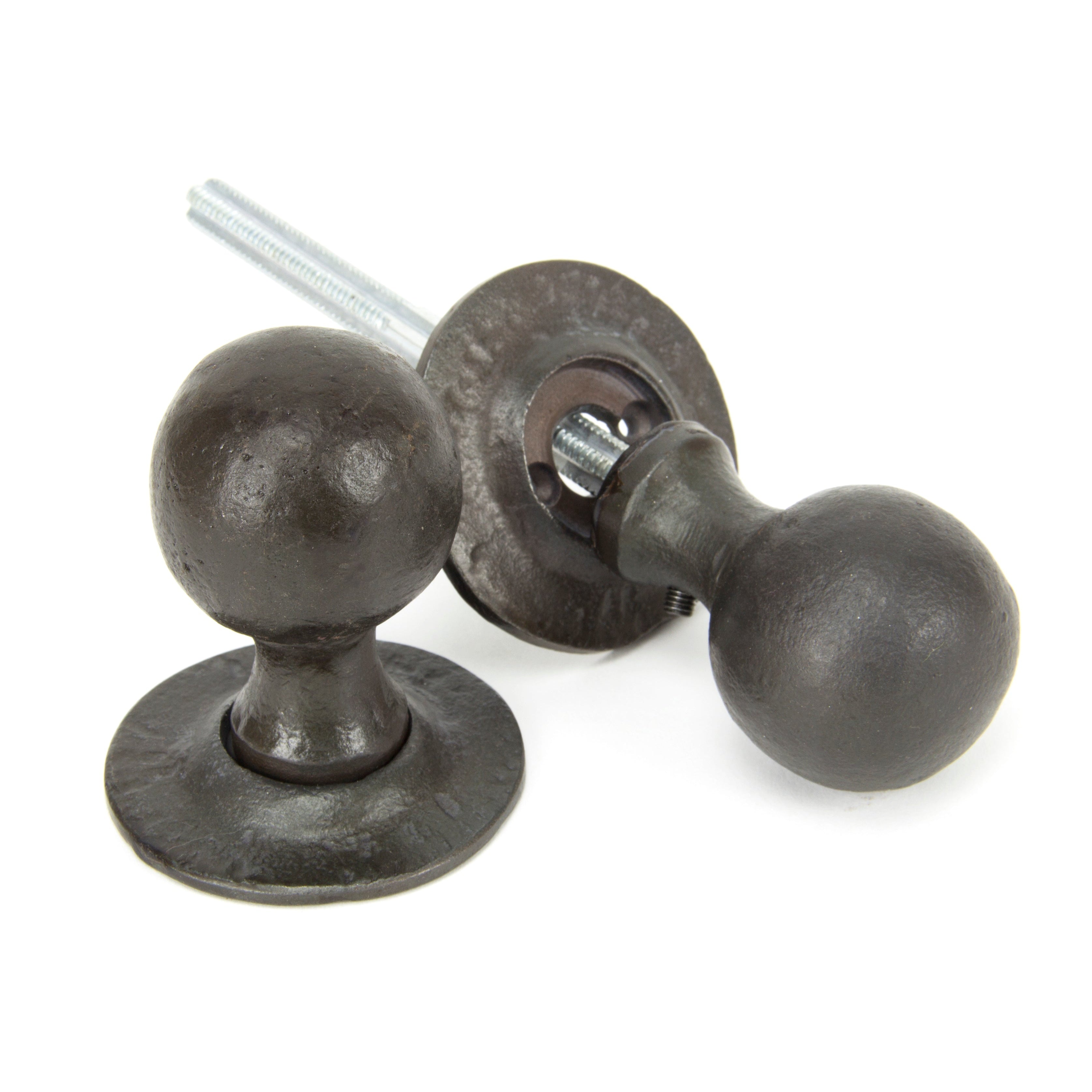 Beeswax Round Mortice/Rim Knob Set | From The Anvil-Mortice Knobs-Yester Home