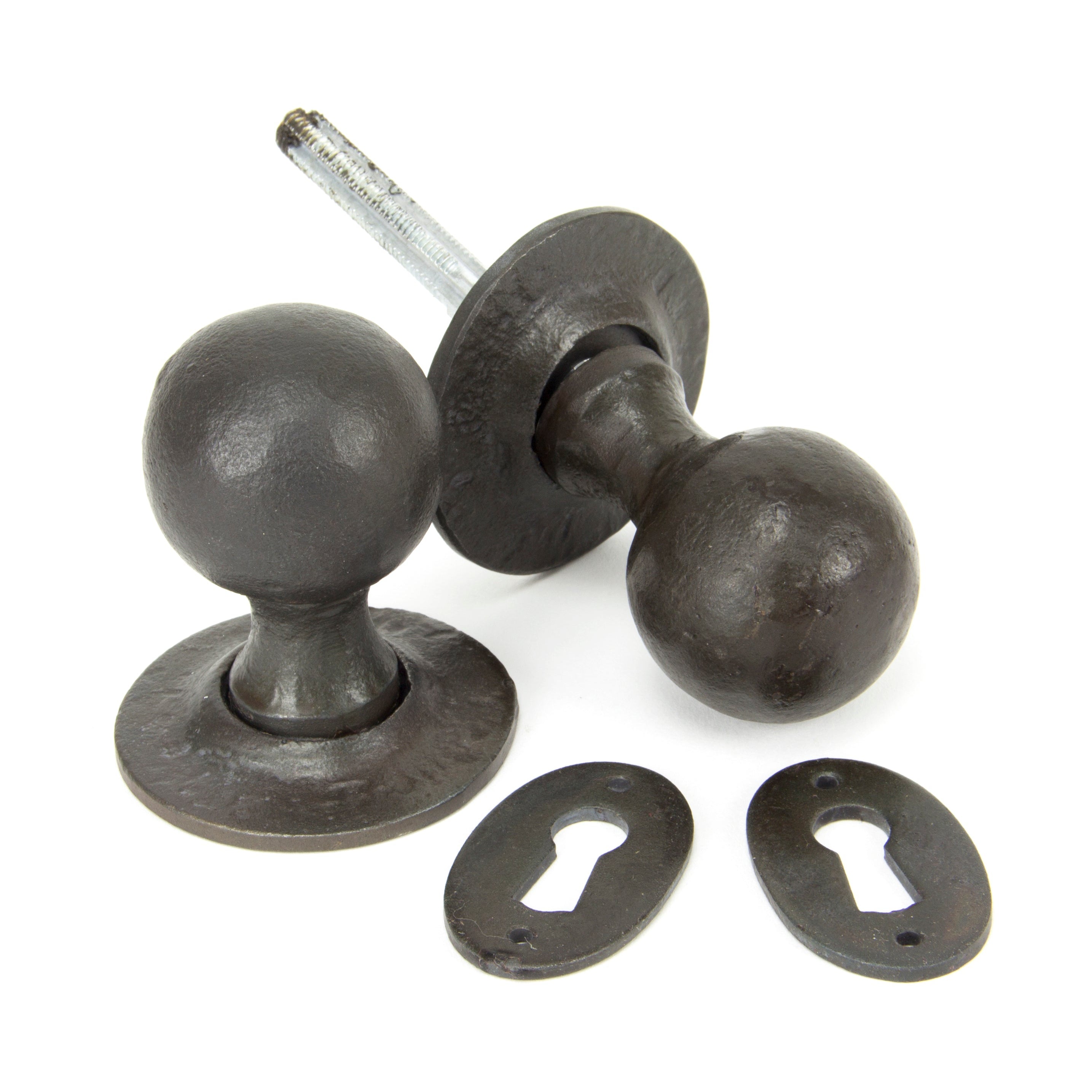 Beeswax Round Mortice/Rim Knob Set | From The Anvil-Mortice Knobs-Yester Home