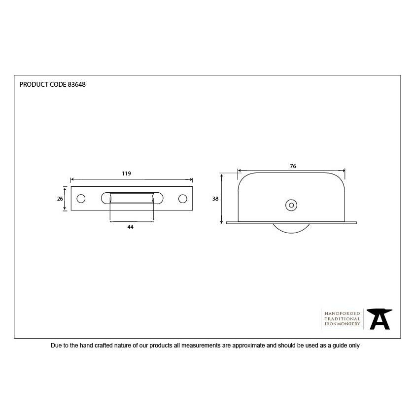 Beeswax Square Ended Sash Pulley 75kg | From The Anvil-Sash Pulleys-Yester Home