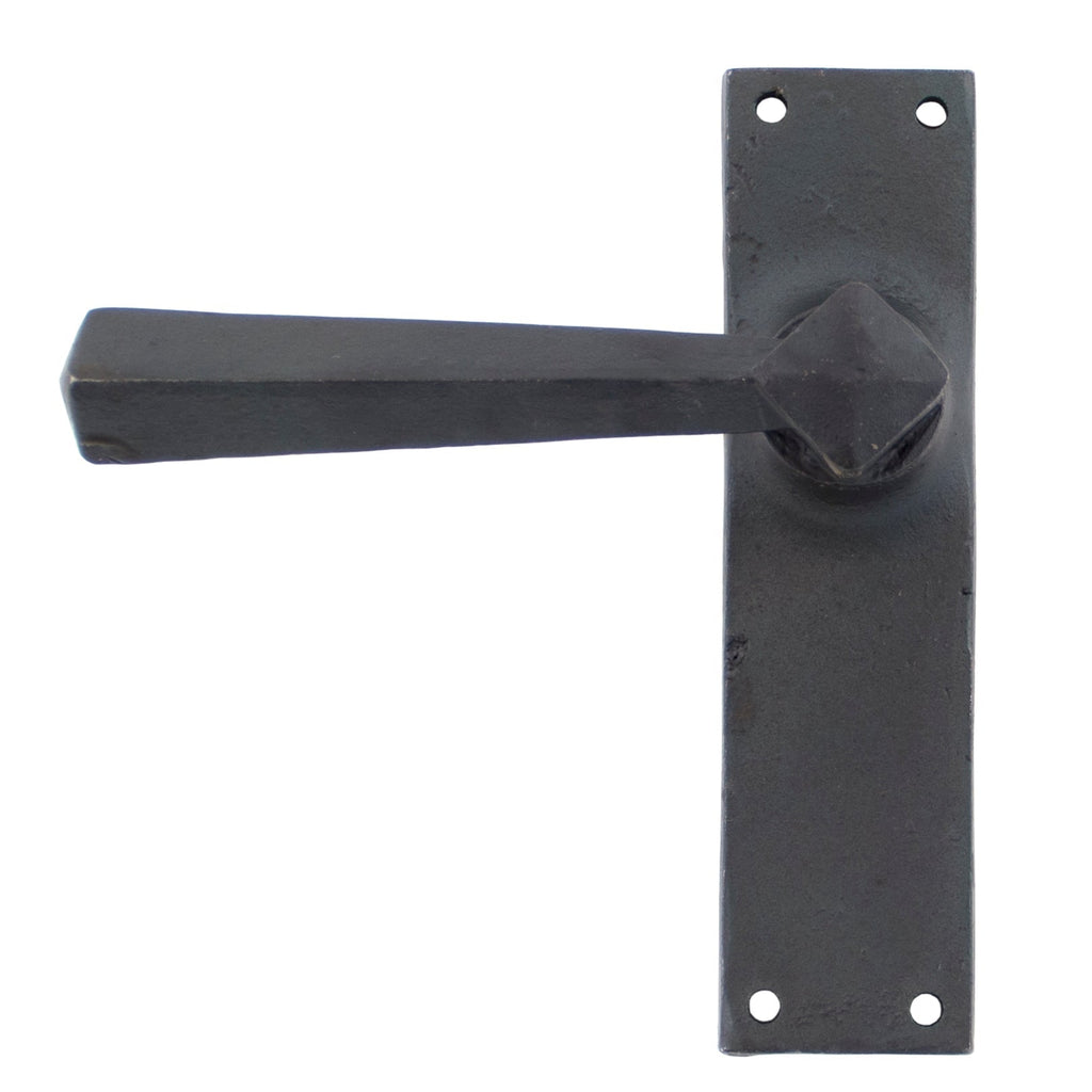 Beeswax Straight Lever Latch Set | From The Anvil-Lever Latch-Yester Home
