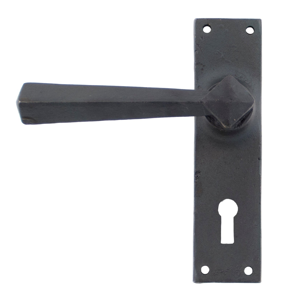 Beeswax Straight Lever Lock Set | From The Anvil-Lever Lock-Yester Home