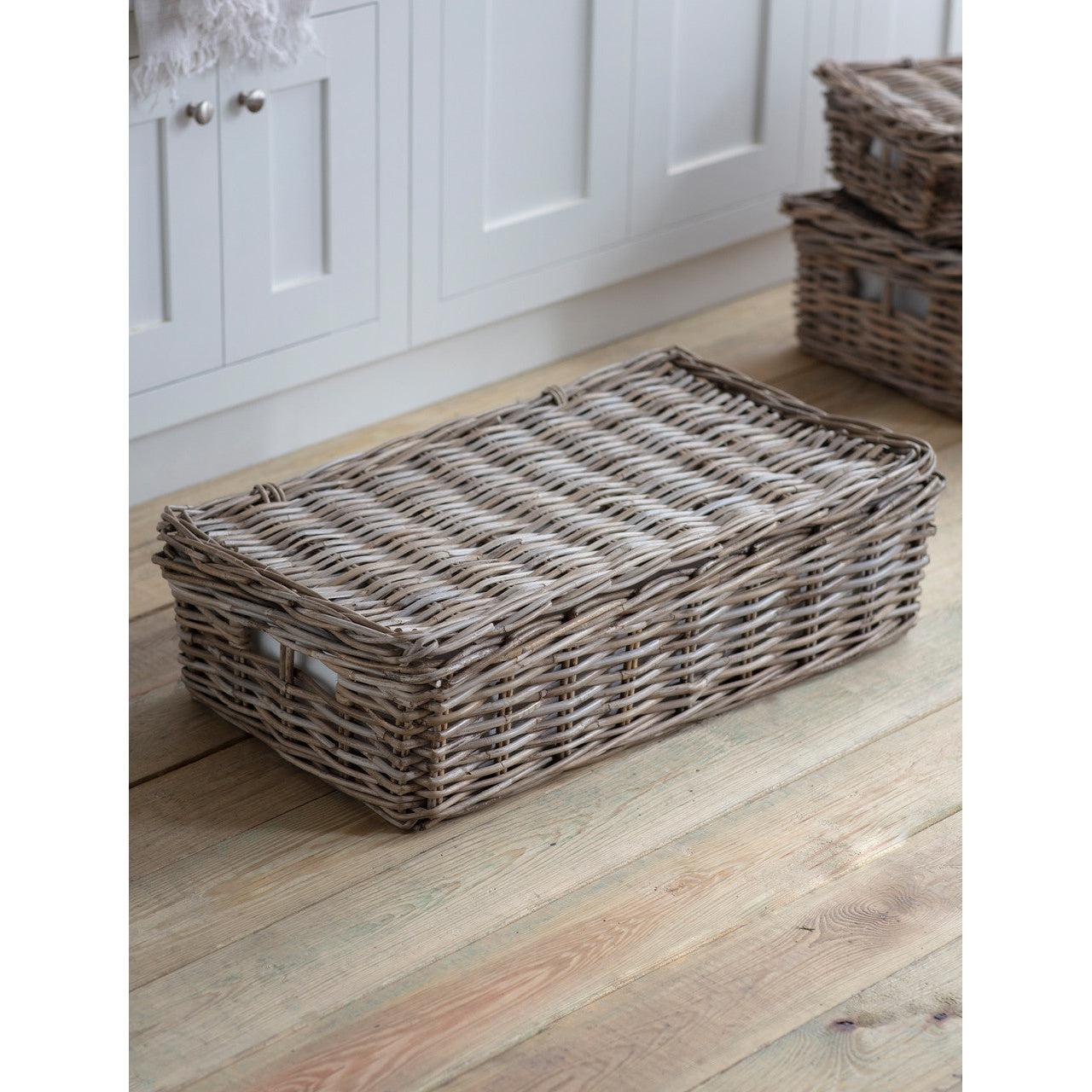 Bembridge Basket with Lid, Large - Rattan-Baskets-Yester Home