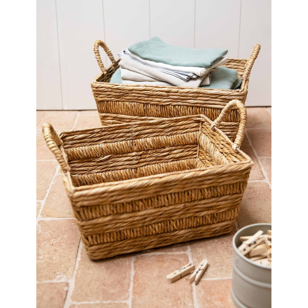 Bilberry Woven Basket | Rectangle | Set of 2 - Baskets - Garden Trading - Yester Home