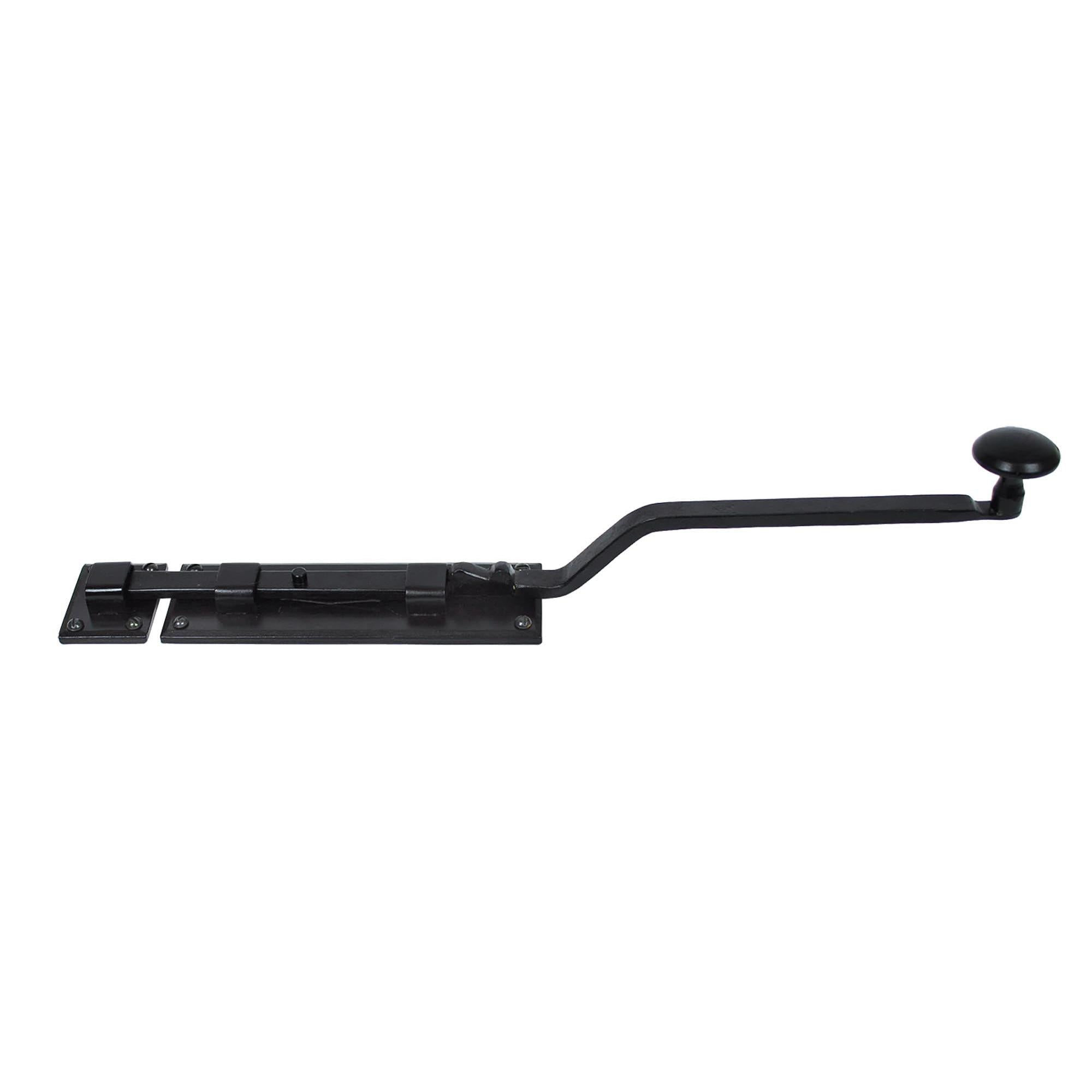 Black 10" French Door Bolt | From The Anvil - Bolts - From The Anvil - Yester Home