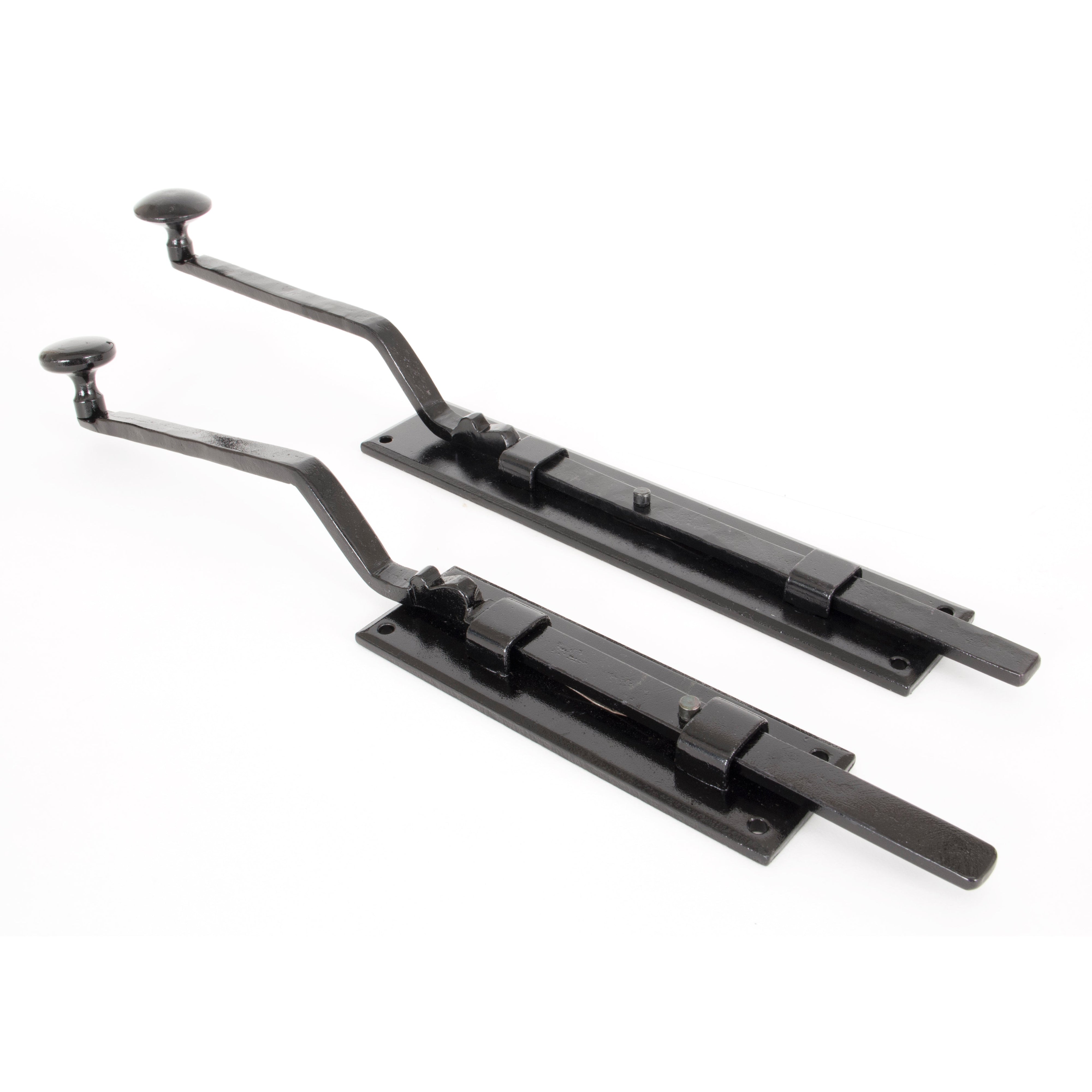 Black 10" French Door Bolt | From The Anvil-Bolts-Yester Home