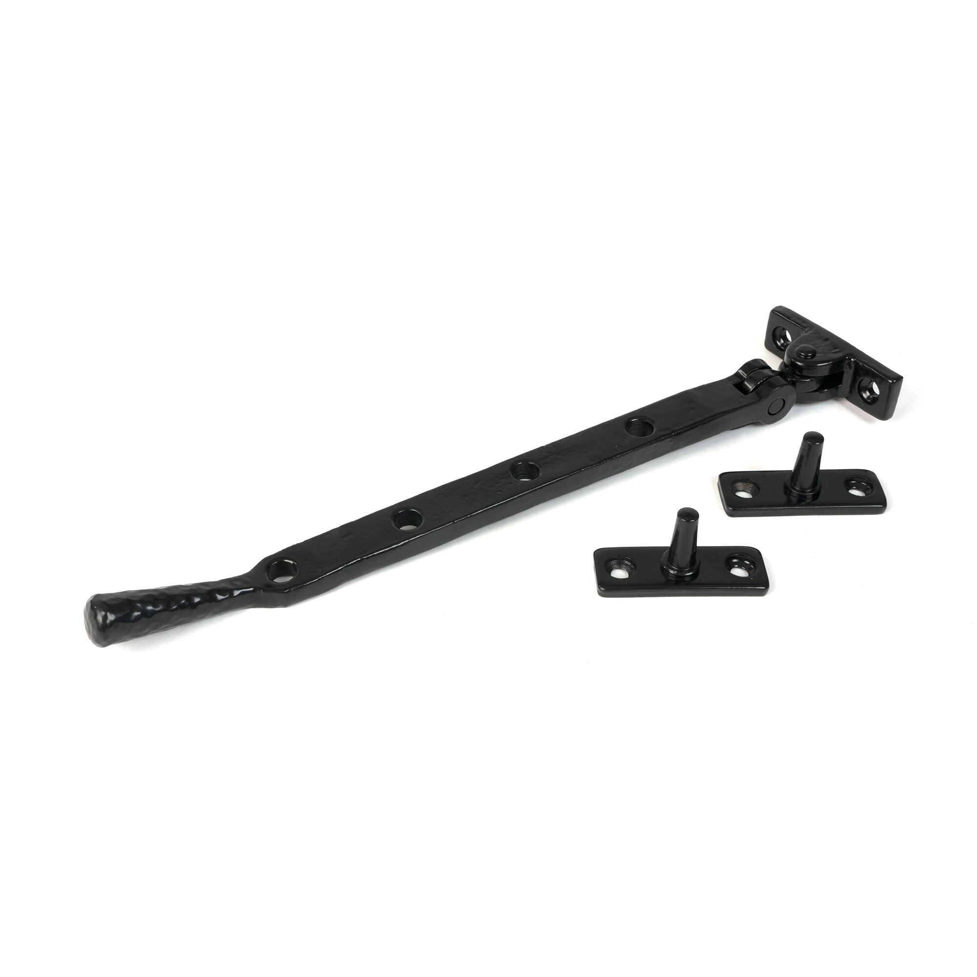 Black 10" Hammered Newbury Stay | From The Anvil - Stays - From The Anvil - Yester Home