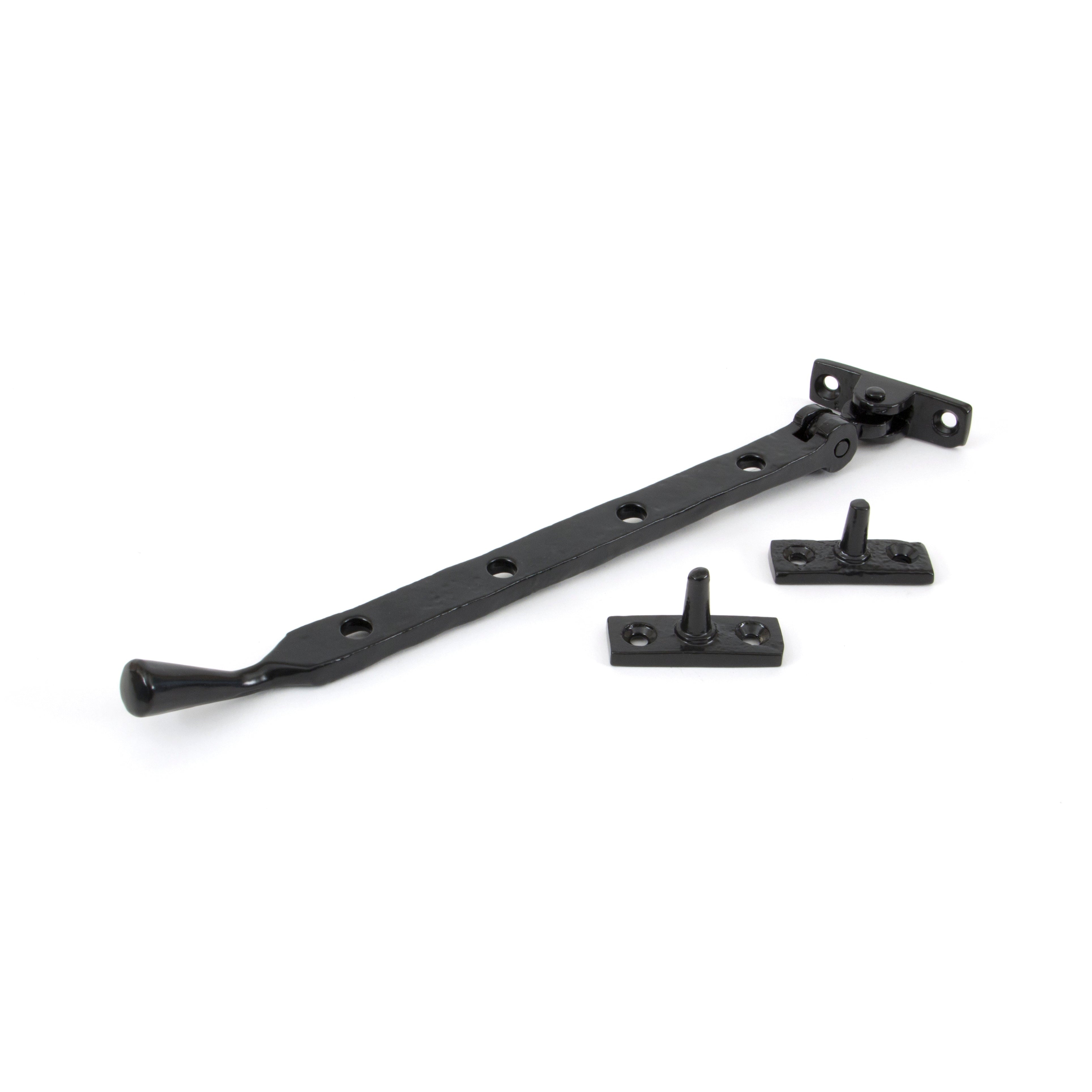 Black 10" Handmade Peardrop Stay | From The Anvil-Stays-Yester Home