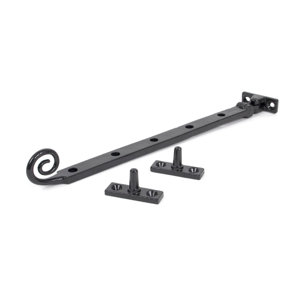 Black 12" Cast Monkeytail Stay | From The Anvil-Stays-Yester Home