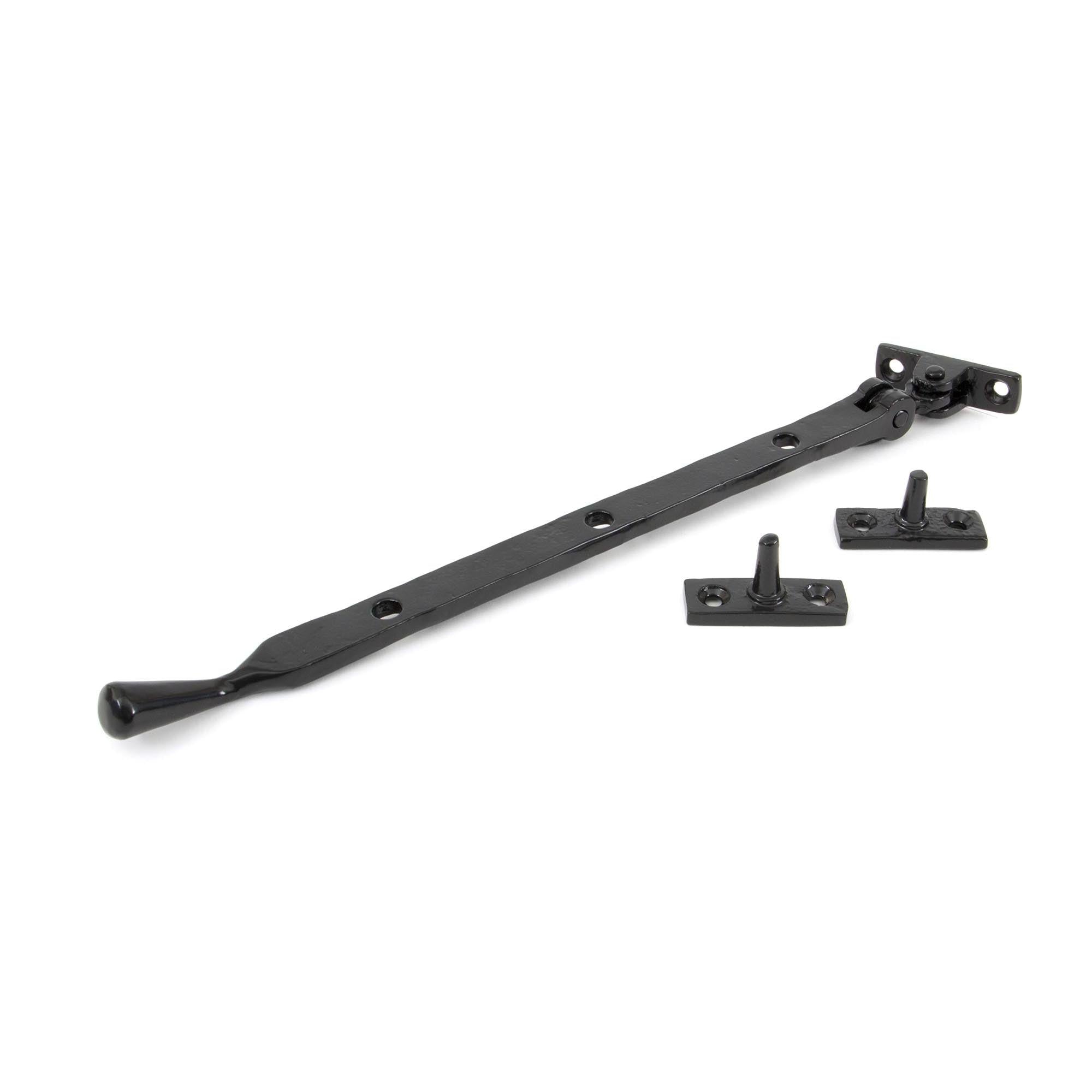 Black 12" Handmade Peardrop Stay | From The Anvil - Stays - From The Anvil - Yester Home