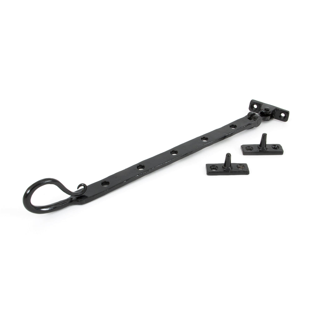 Black 12" Shepherd's Crook Stay | From The Anvil-Stays-Yester Home