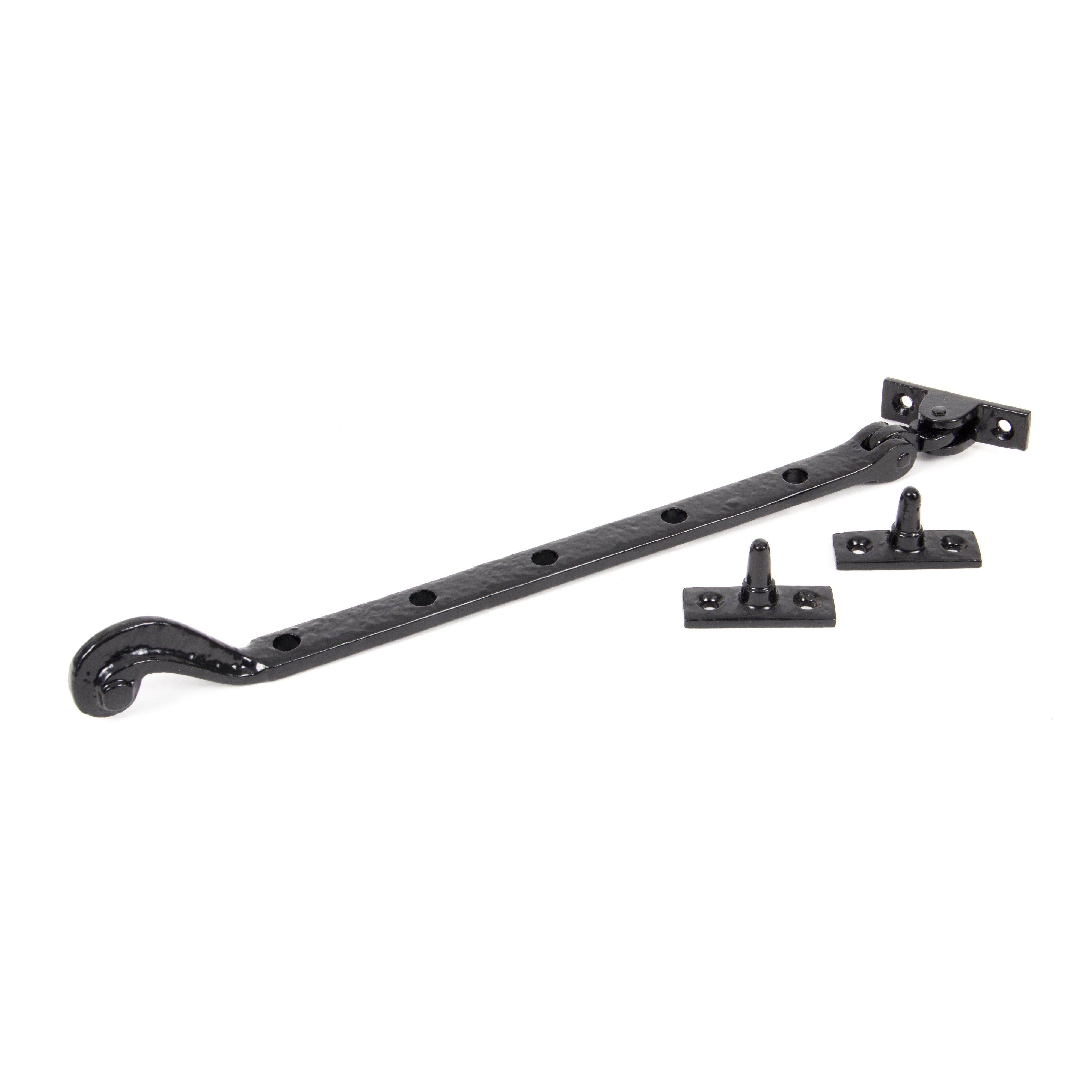 Black 13" Rosehead Stay | From The Anvil-Stays-Yester Home