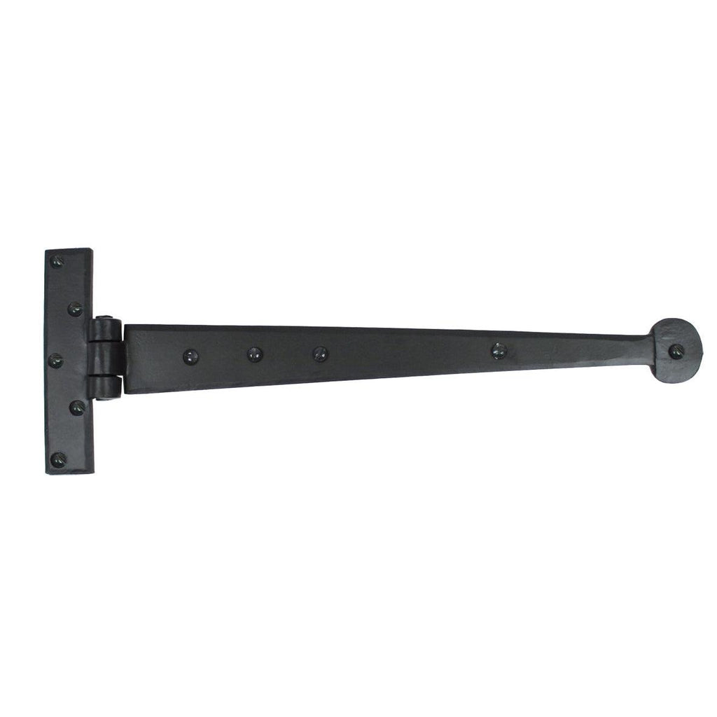 Black 15" Penny End T Hinge (pair) | From The Anvil-T Hinges-Yester Home