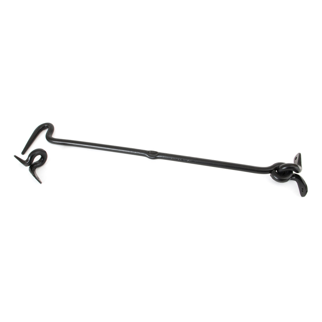 Black 16" Forged Cabin Hook | From The Anvil-Cabin Hooks-Yester Home