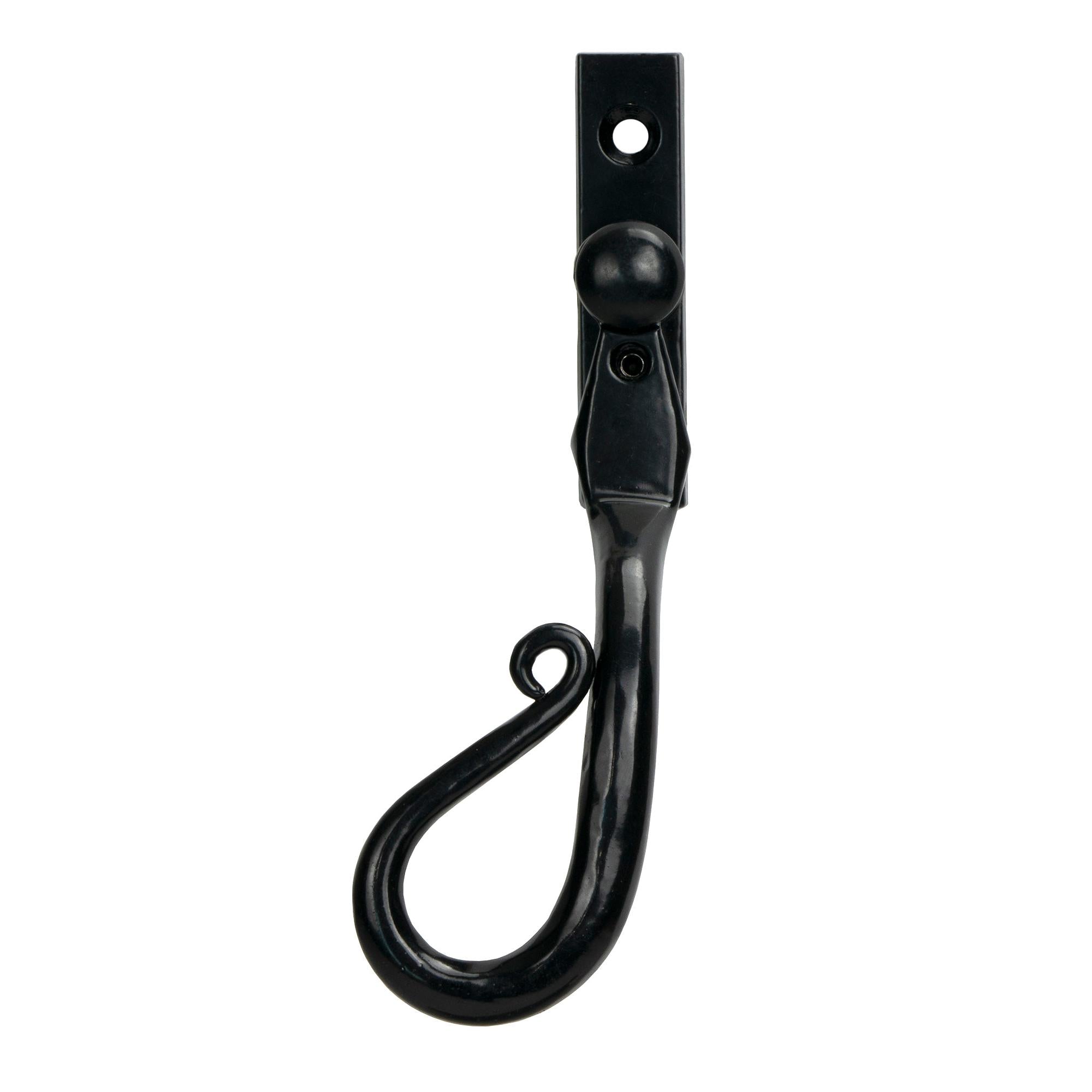 Black 16mm Shepherd's Crook Espag - LH | From The Anvil - Espag. Fasteners - From The Anvil - Yester Home