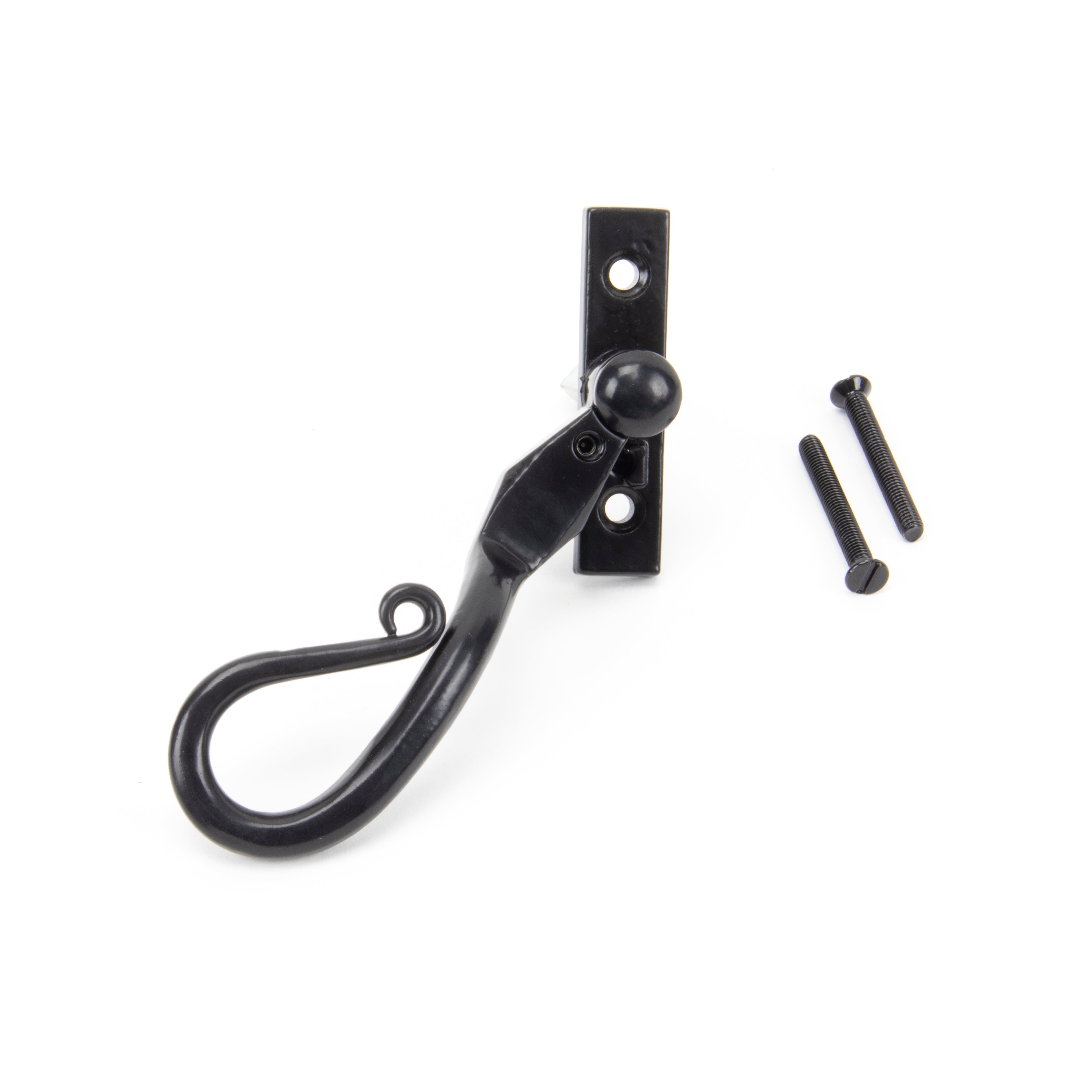 Black 16mm Shepherd's Crook Espag - LH | From The Anvil-Espag. Fasteners-Yester Home
