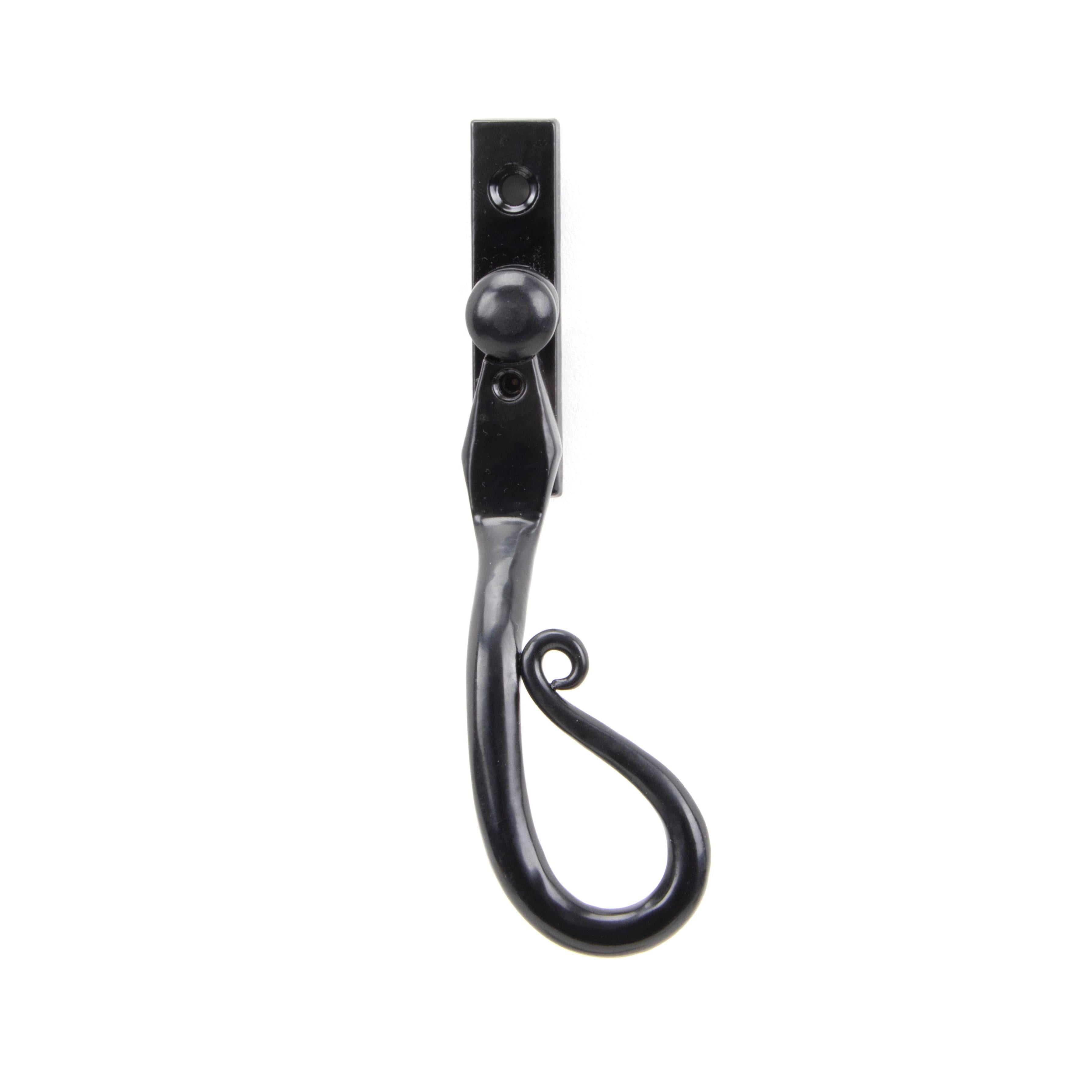 Black 16mm Shepherd's Crook Espag - RH | From The Anvil - Espag. Fasteners - From The Anvil - Yester Home
