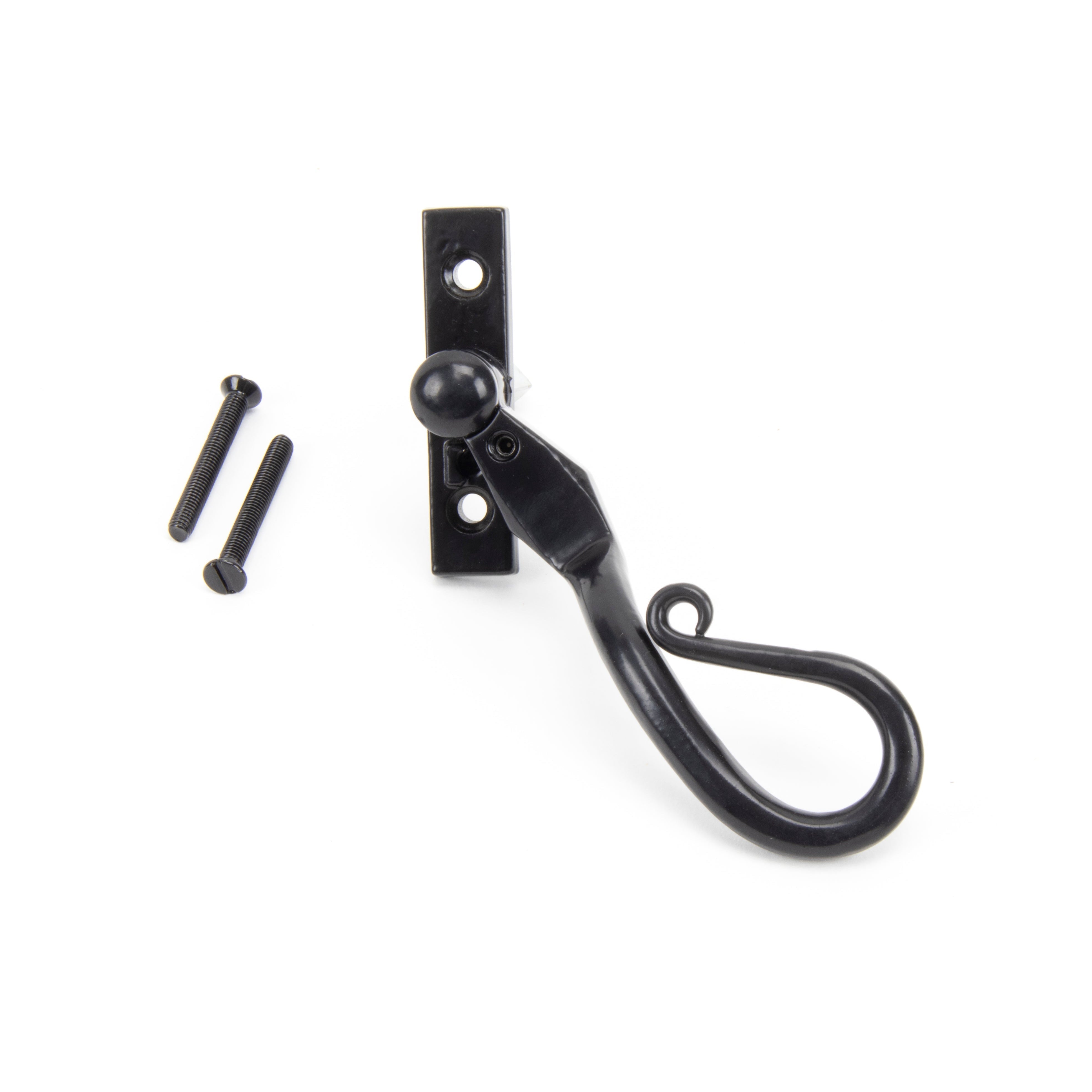 Black 16mm Shepherd's Crook Espag - RH | From The Anvil-Espag. Fasteners-Yester Home