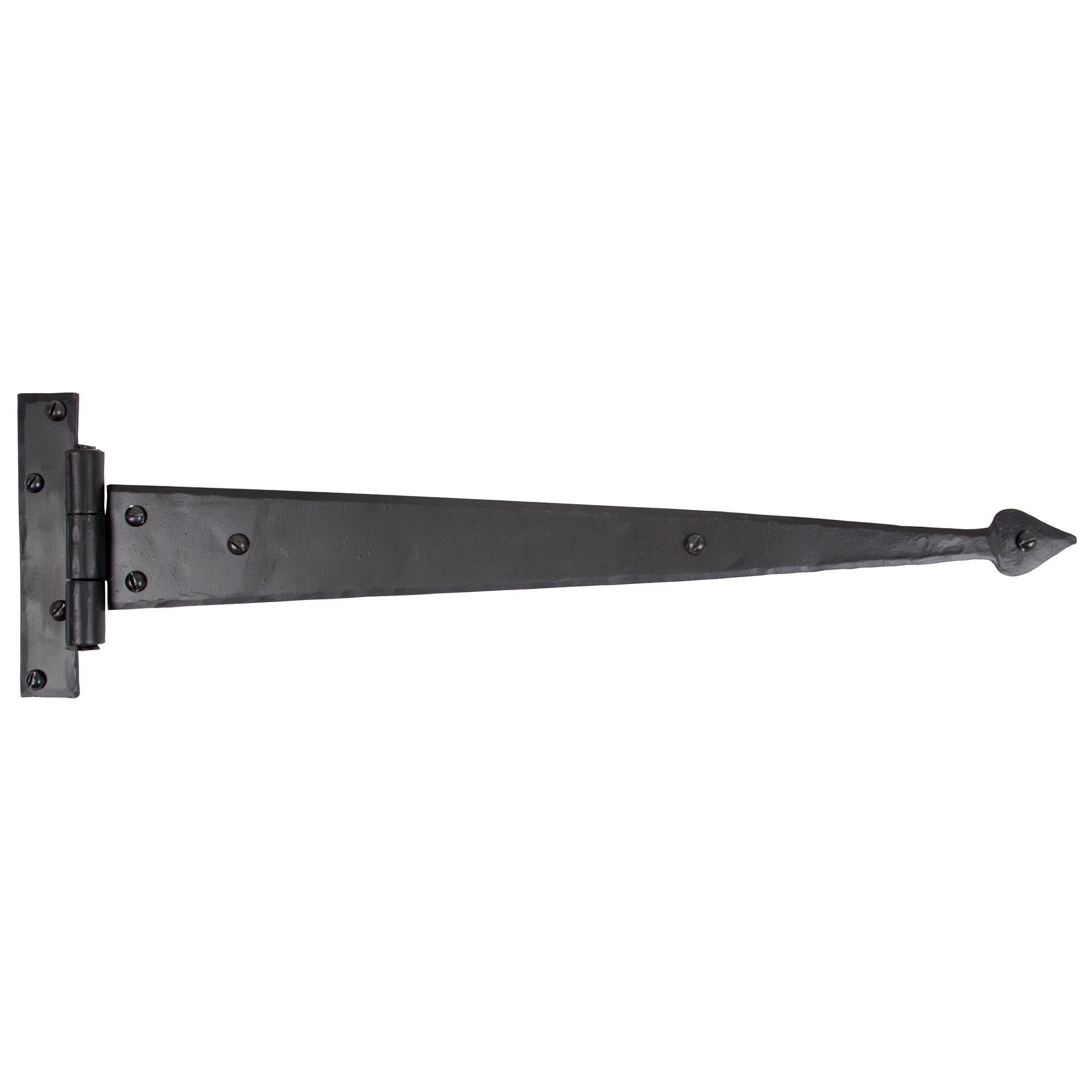 Black 18" Arrow Head T Hinge (pair) | From The Anvil - T Hinges - From The Anvil - Yester Home