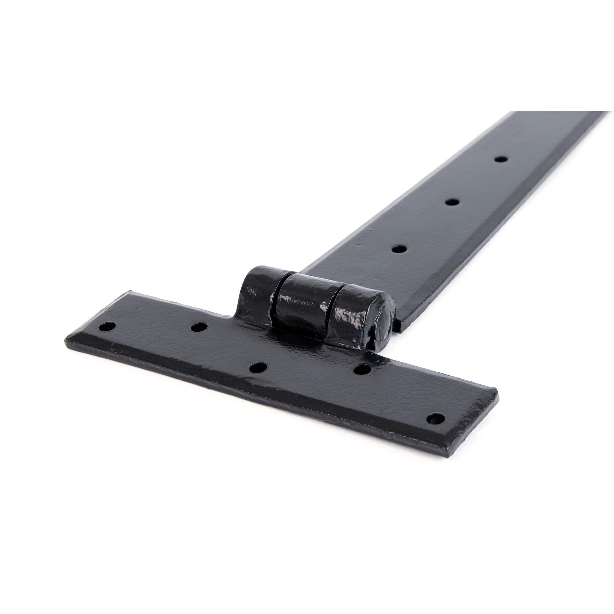 Black 18" Penny End T Hinge (pair) | From The Anvil - T Hinges - From The Anvil - Yester Home