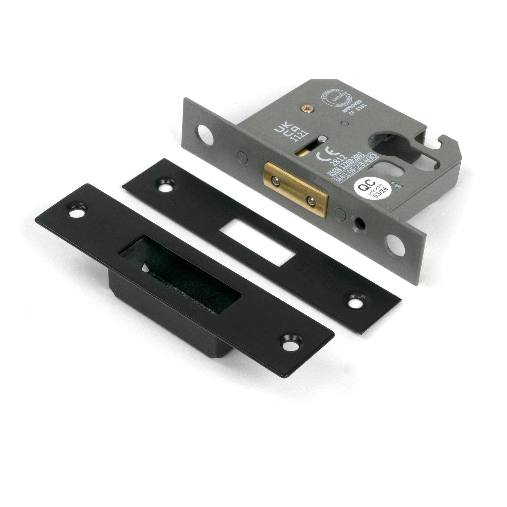 Black 2½" Euro Profile Dead Lock | From The Anvil - Deadlocks & Deadbolts - From The Anvil - Yester Home