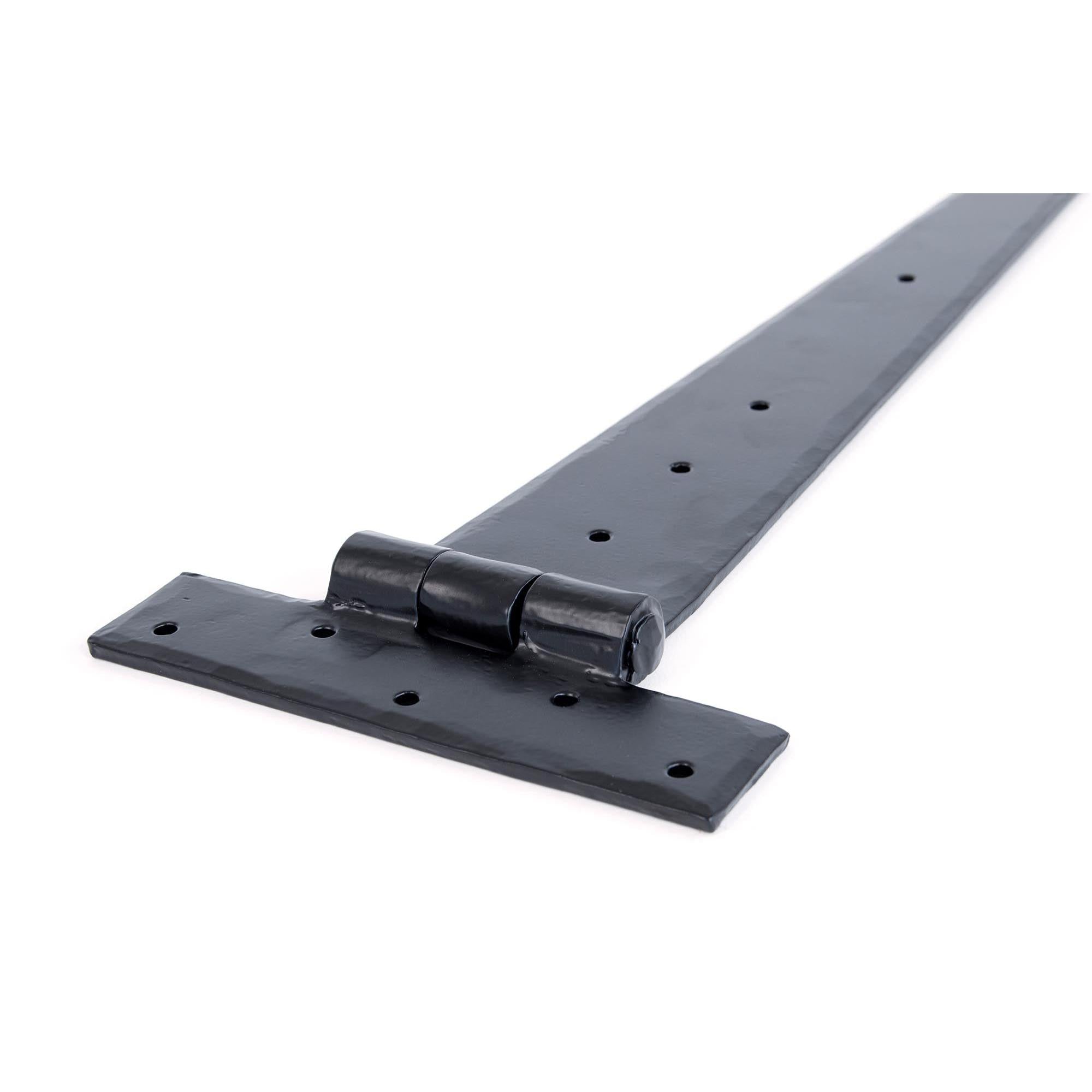 Black 22" Penny End T Hinge (pair) | From The Anvil - T Hinges - From The Anvil - Yester Home