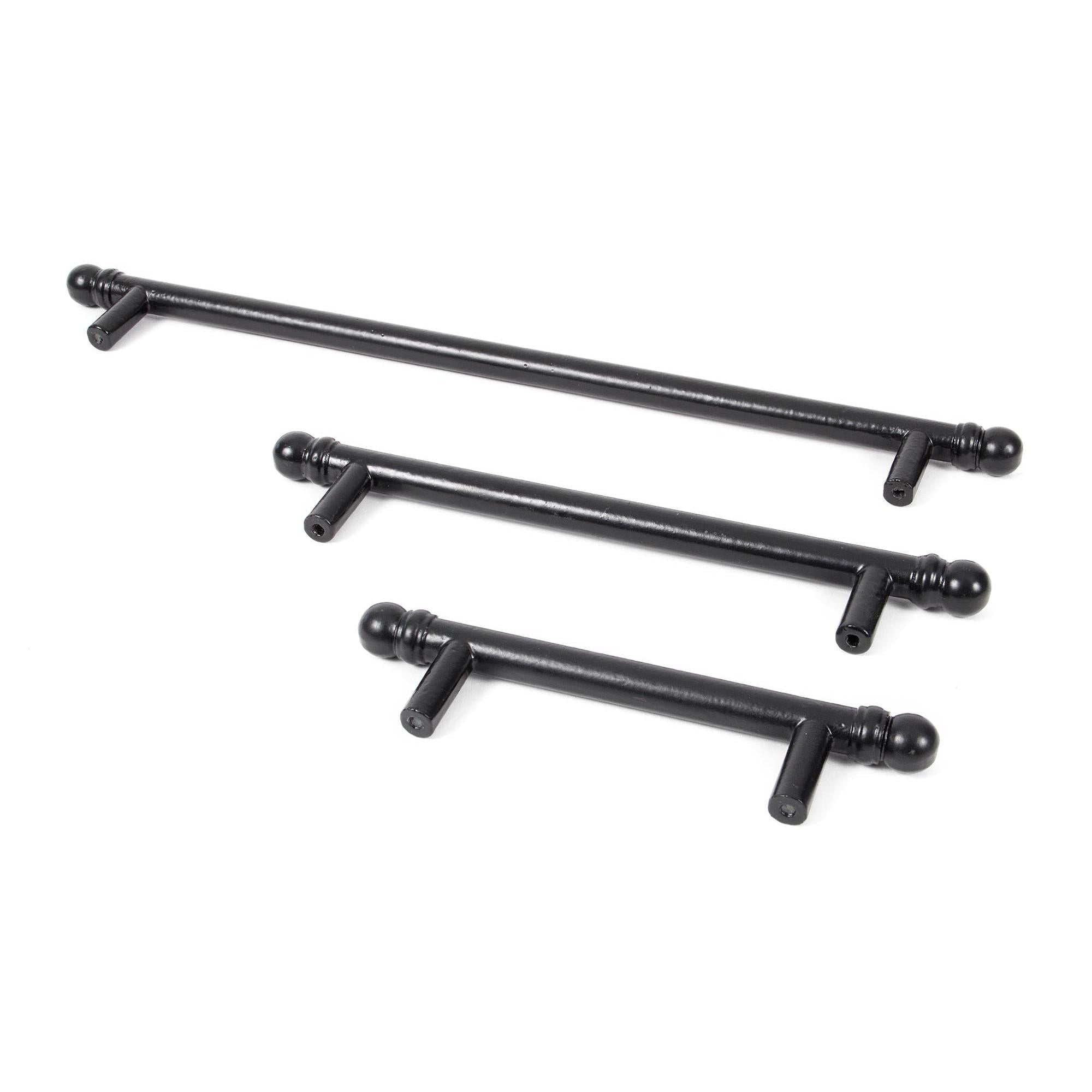 Black 220mm Bar Pull Handle | From The Anvil - Pull Handles - From The Anvil - Yester Home