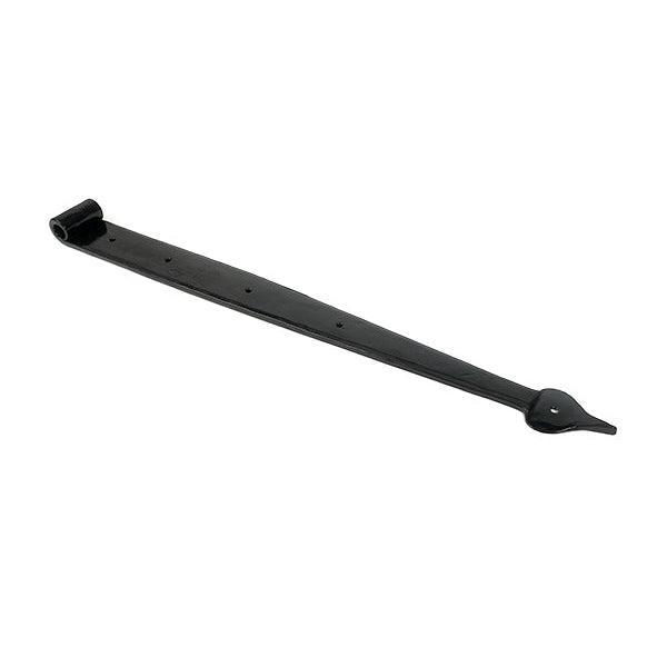 Black 24" Band & Spike Hinge (Pair) | From The Anvil-Hook & Band Hinges-Yester Home