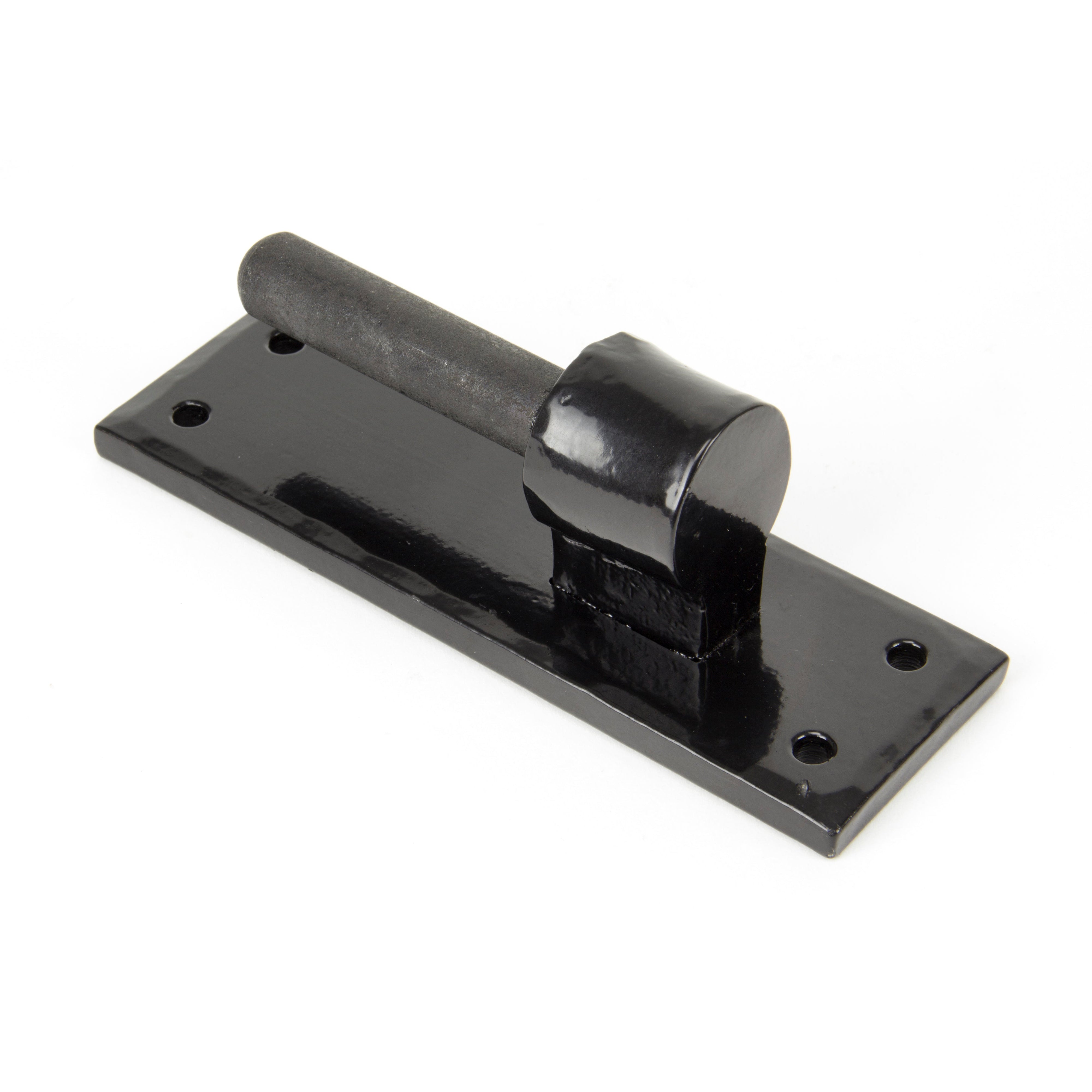 Black 24" Hook & Band Hinge - Cranked (pair) | From The Anvil-Hook & Band Hinges-Yester Home