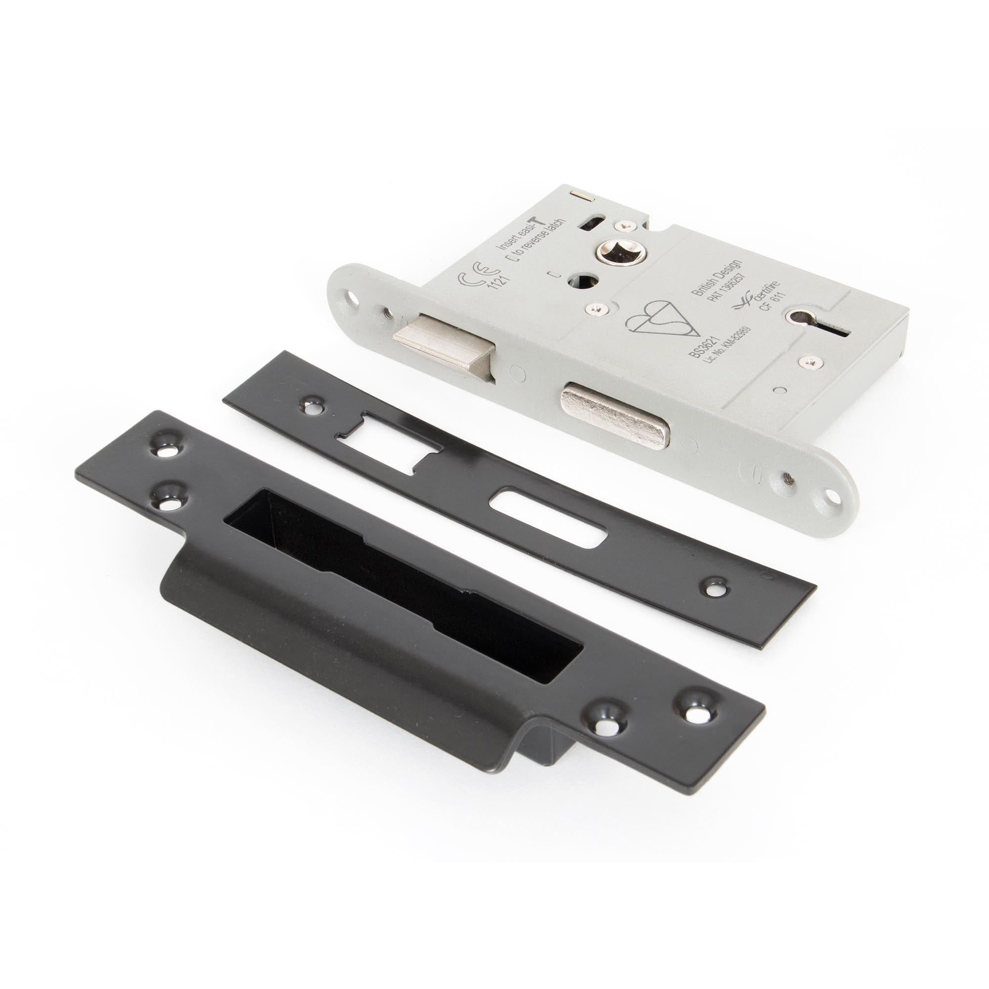 Black 3" 5 Lever Heavy Duty Sash Lock KA | From The Anvil - Sash Locks - From The Anvil - Yester Home