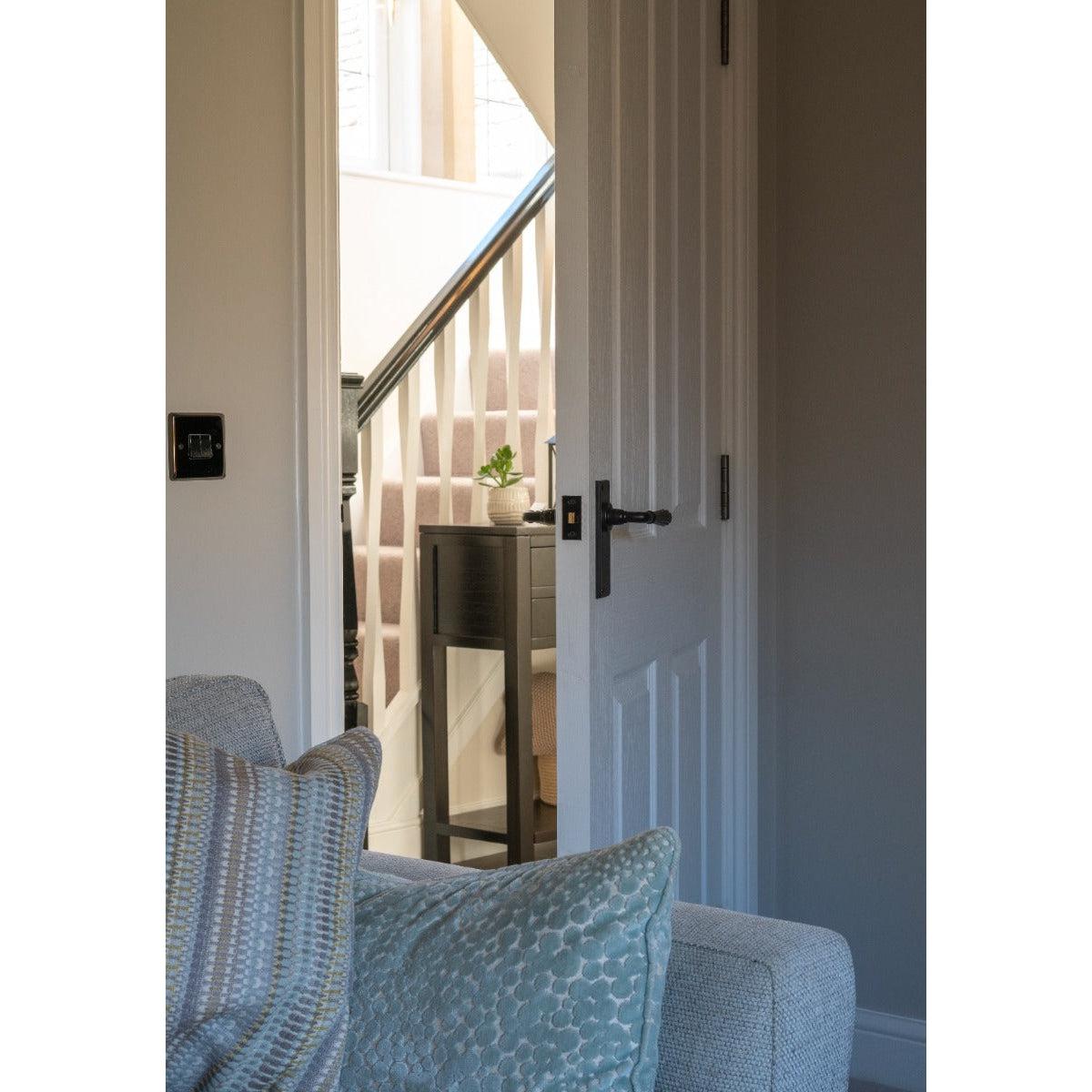 Black 3" Tubular Mortice Latch | From The Anvil-Latches-Yester Home