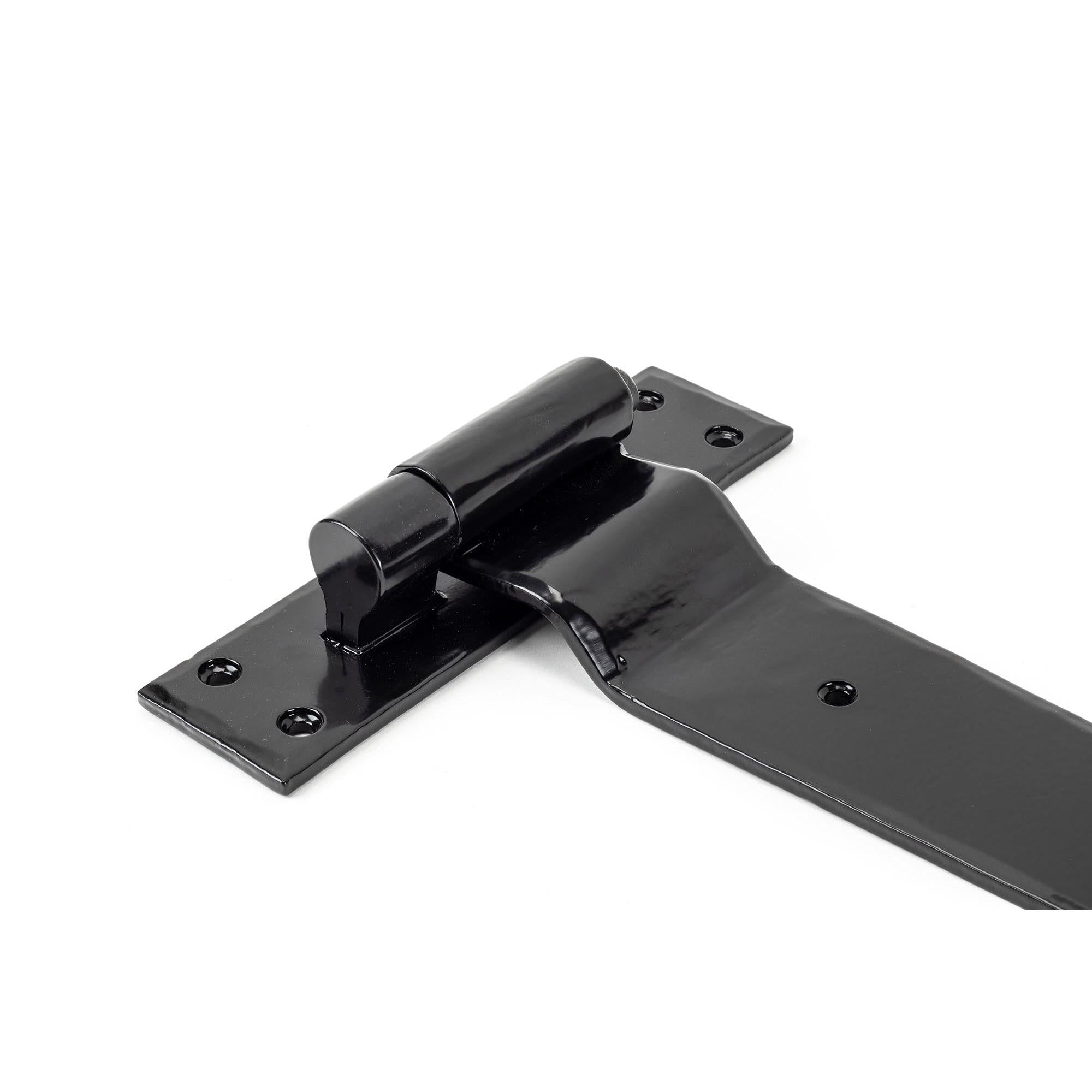 Black 35" Hook & Band Hinge - Cranked (pair) | From The Anvil - Hook & Band Hinges - From The Anvil - Yester Home