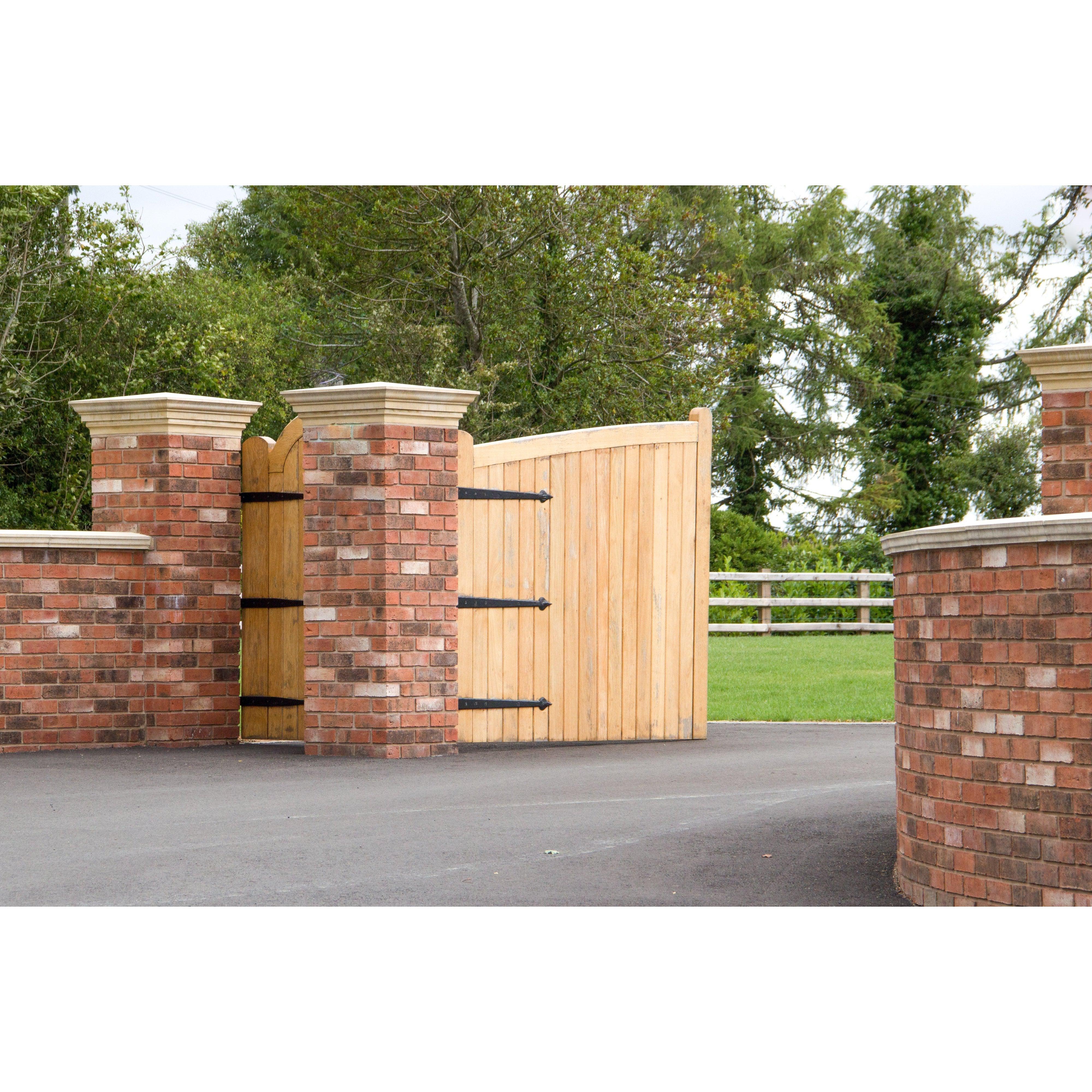 Black 35" Hook & Band Hinge - Cranked (pair) | From The Anvil-Hook & Band Hinges-Yester Home